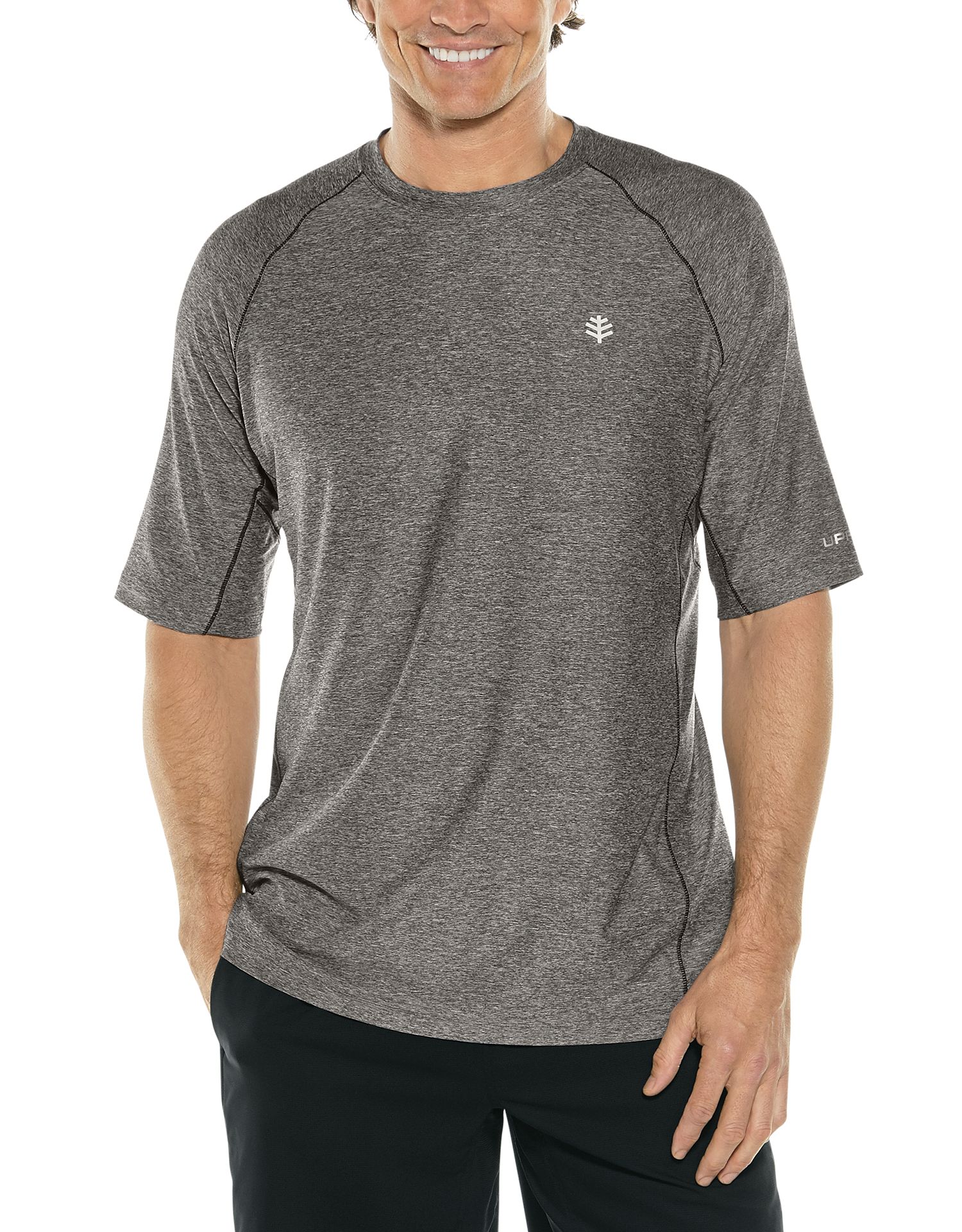 Coolibar - UV Sports Shirt for men - Agility Performance - Charcoal