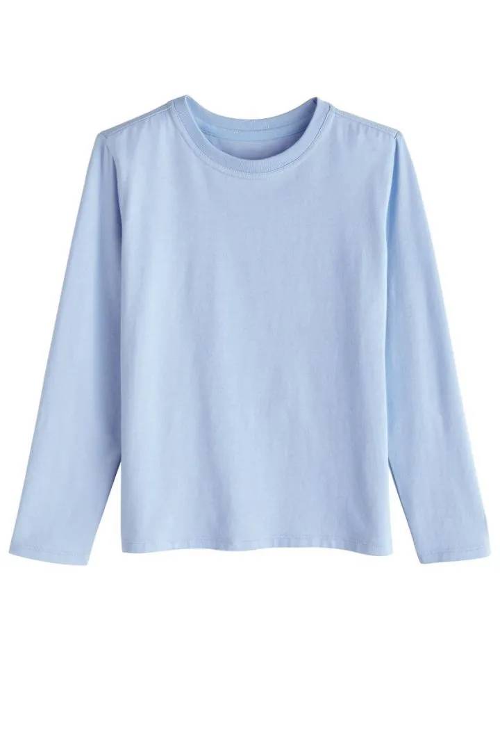 Coolibar - UV Shirt for children - Long sleeve - Coco Plum Everyday - Solid - Vintage Blue