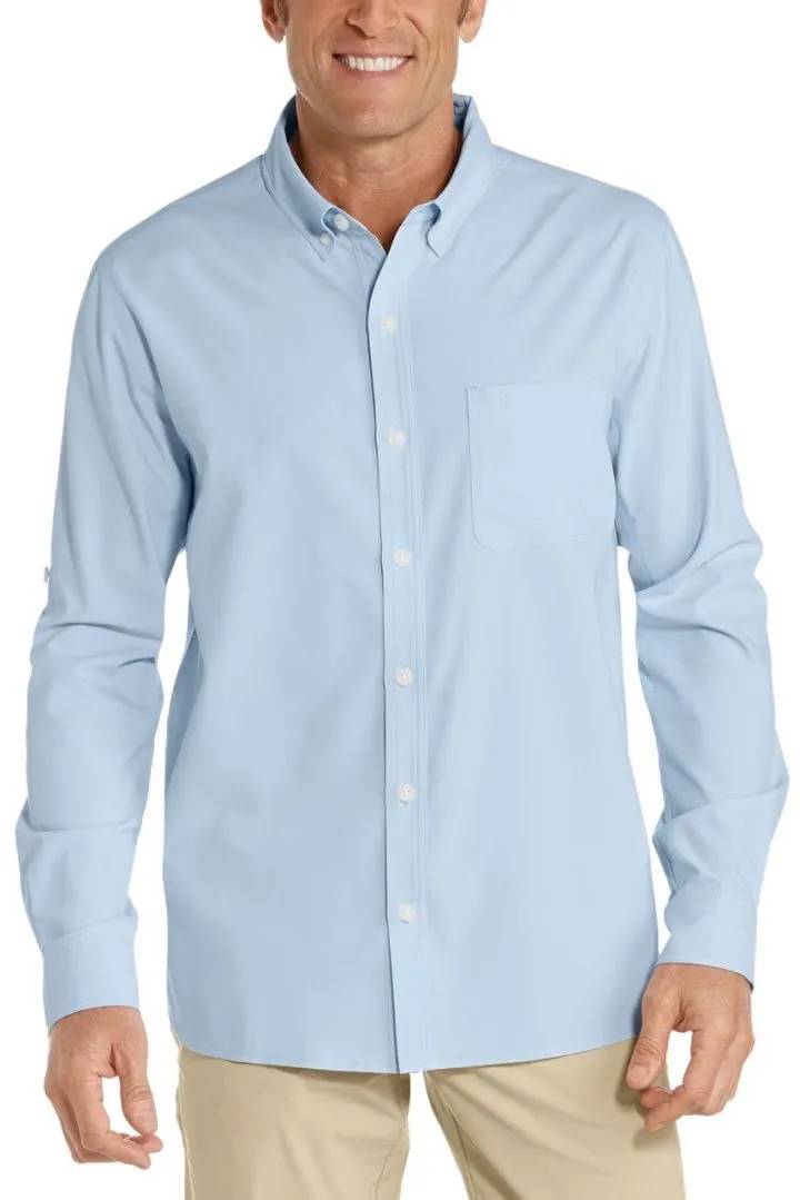 Coolibar - UV Sun Shirt for men - Long sleeve - Aricia - Solid - Light Blue