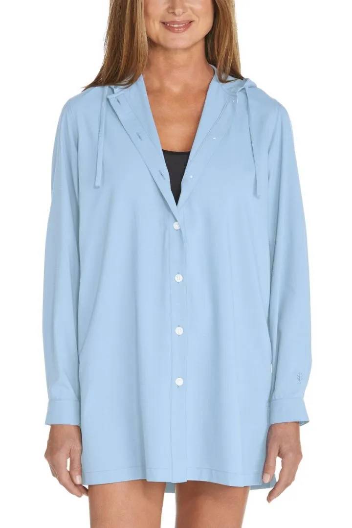 Coolibar - UV Beach Vest for women - Iztapa - Solid - Light Blue