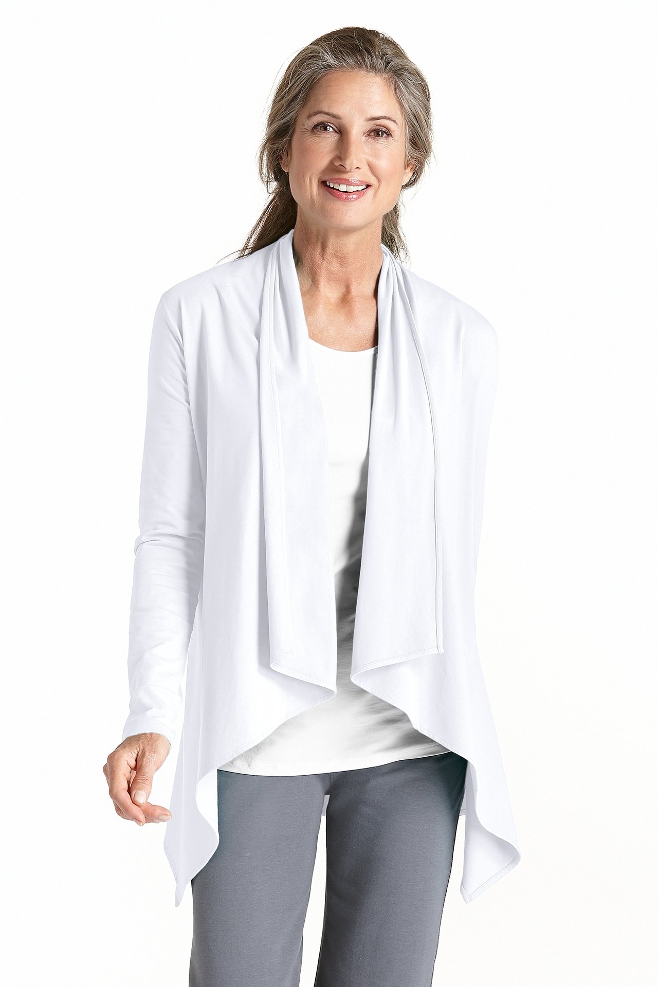 Coolibar - UV Sun Wrap Vest for women - Marietas - White
