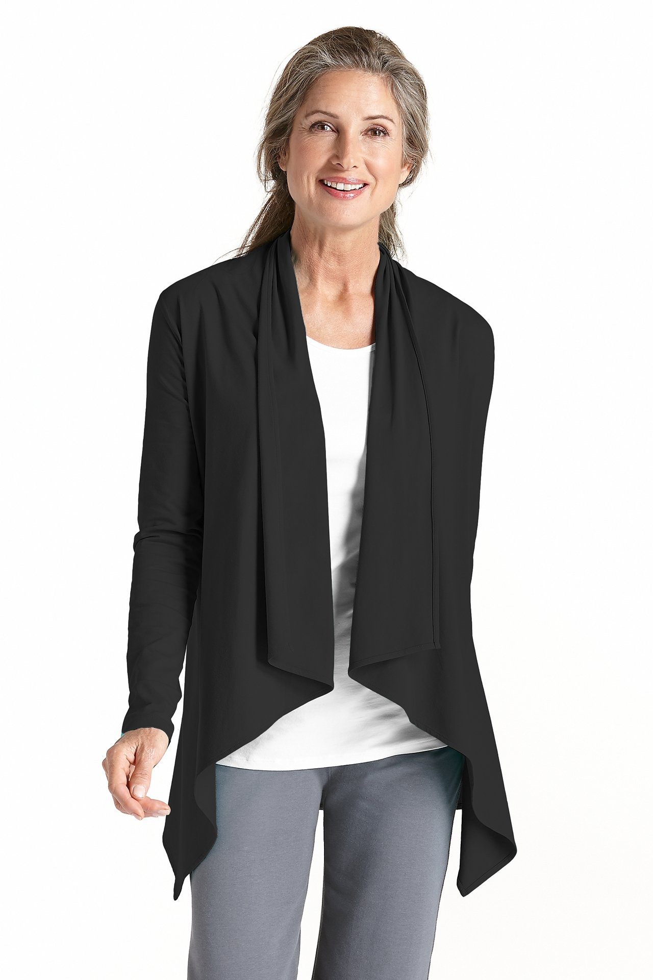 Coolibar - UV Sun Wrap Vest for women - Marietas - Black