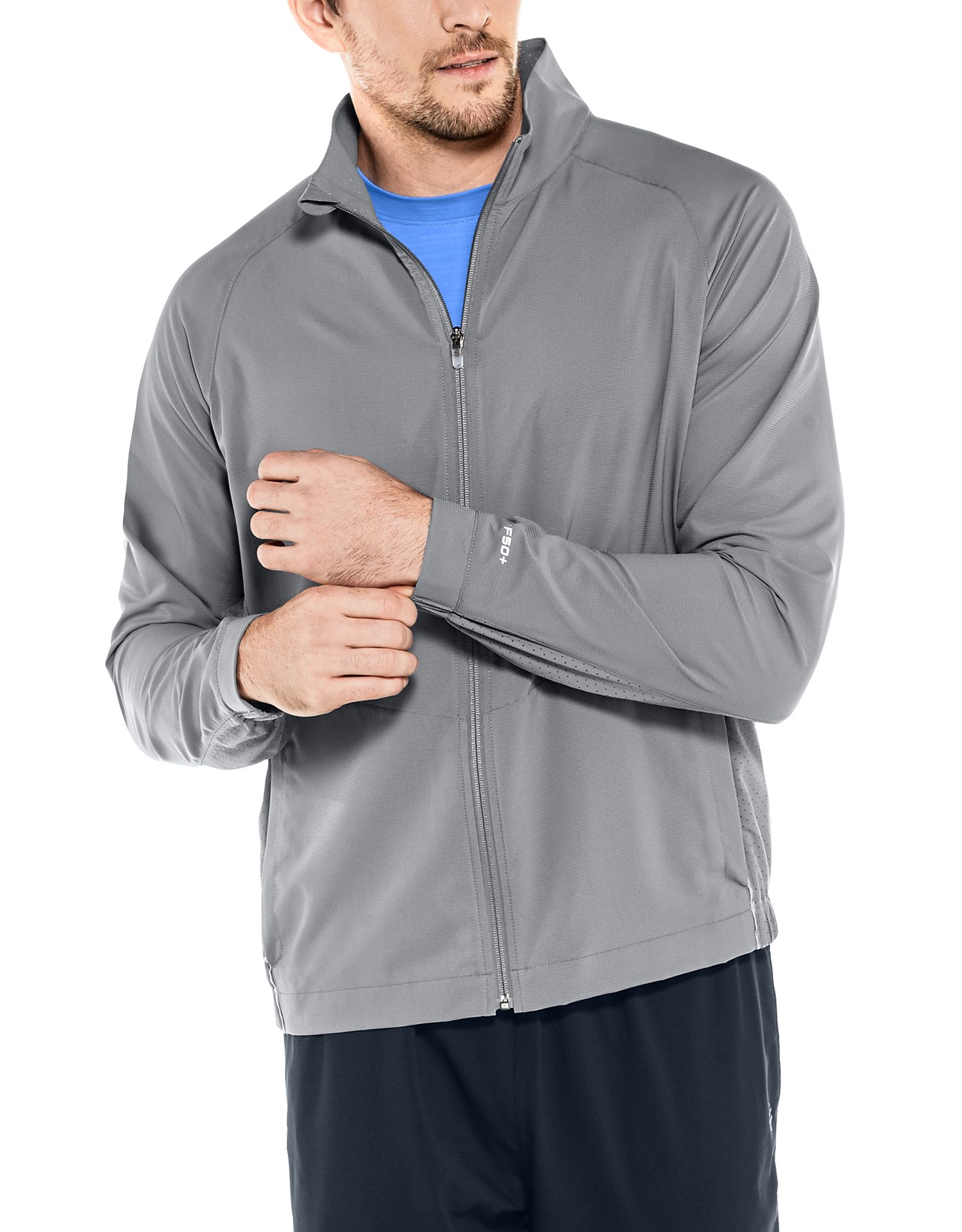 Coolibar - UV Sport Jacket for men - Outspace - Iron