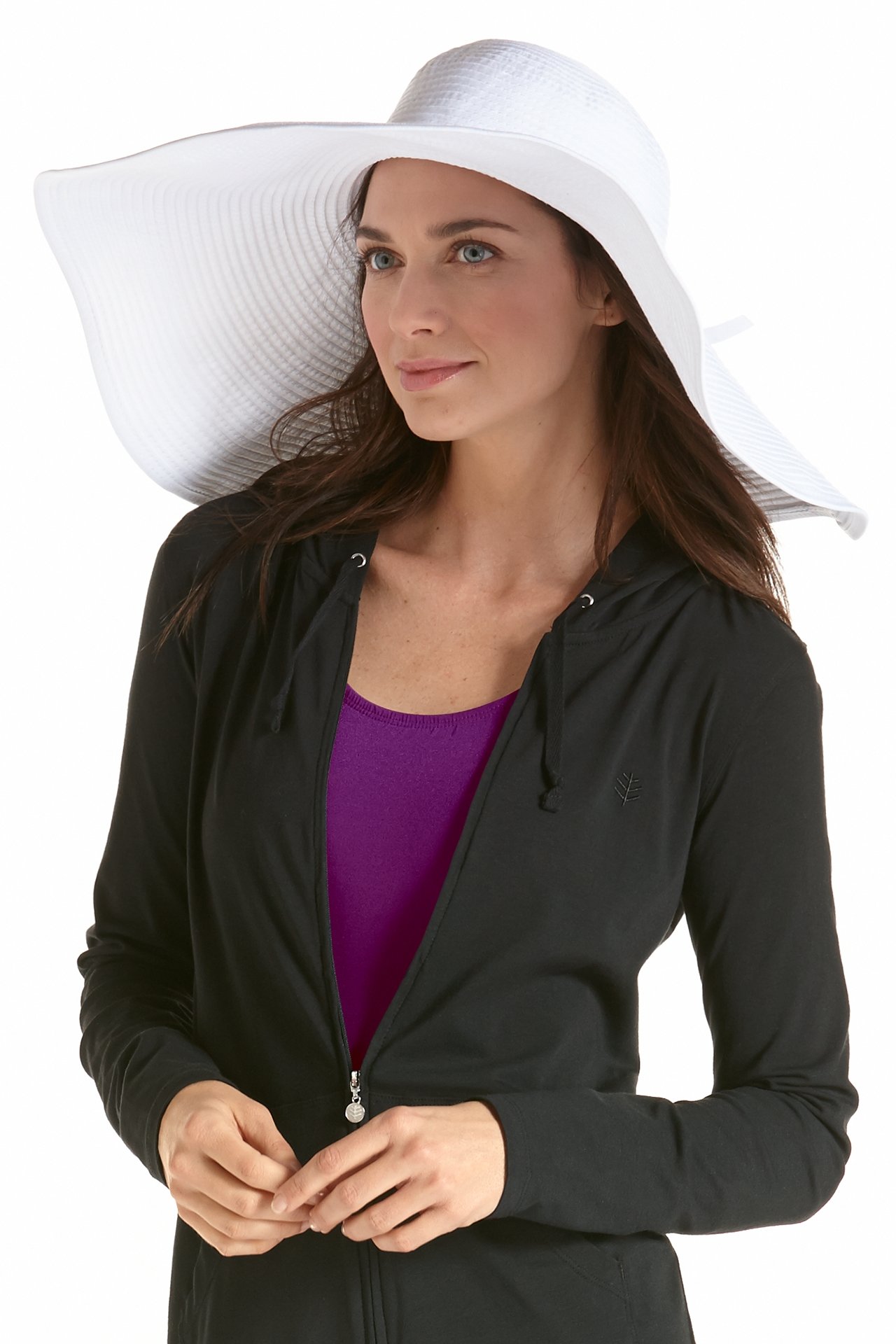 Coolibar - Shapeable Poolside UV Sun hat - White