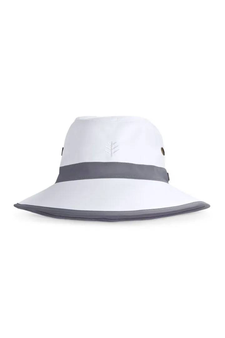 Coolibar - UV Golf Hat for adults - Matchplay - White/Carbon