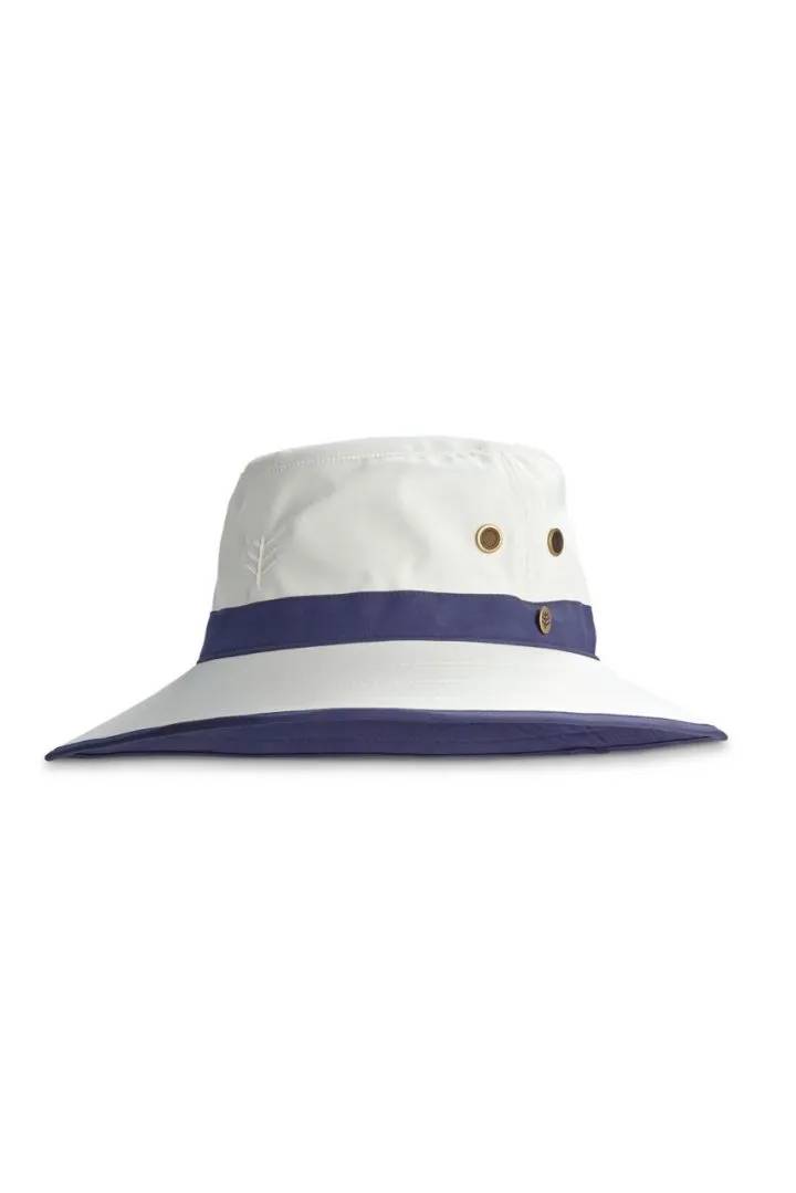 Coolibar - UV Golf Hat for adults - Matchplay - Stone/Navy 