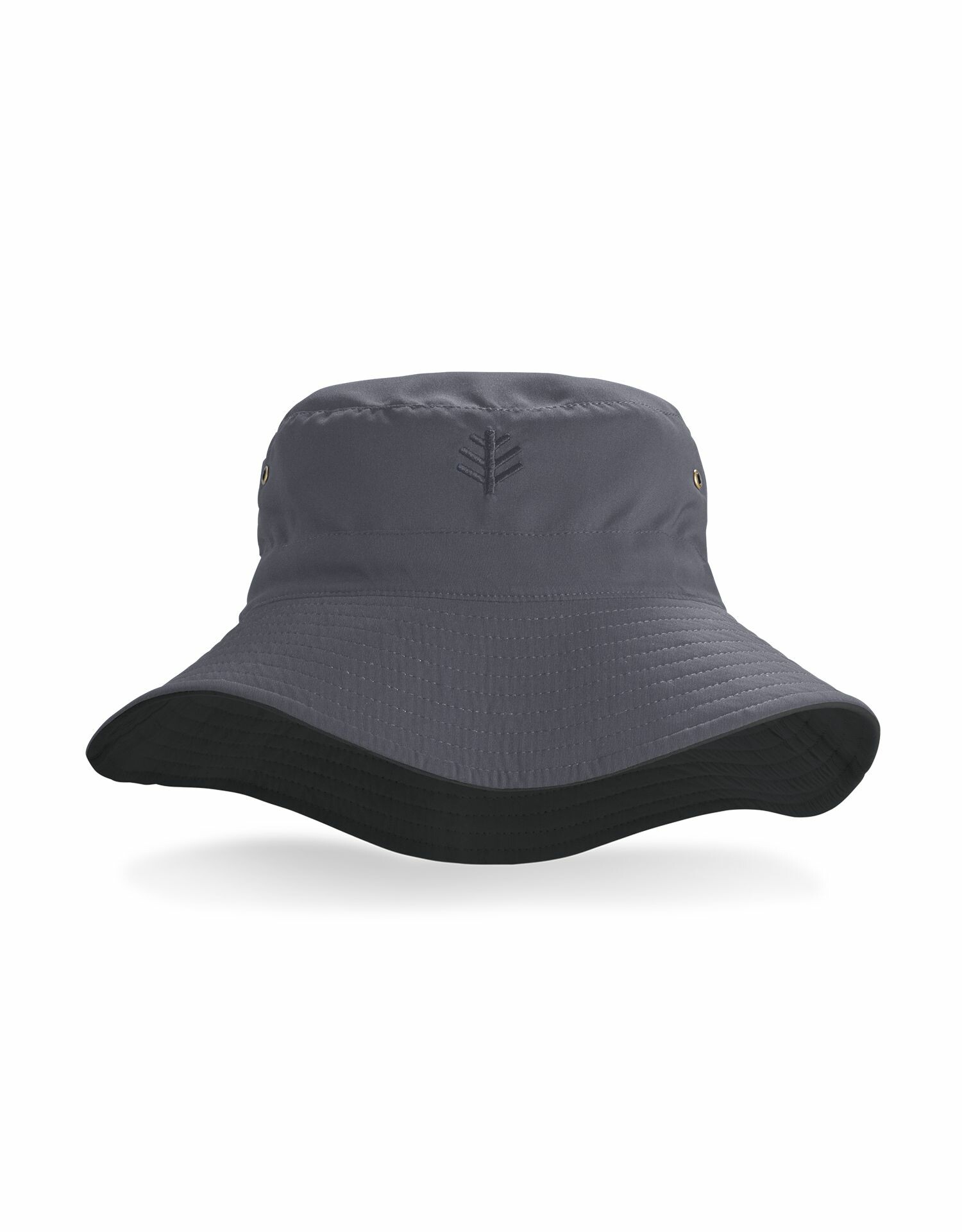 Coolibar - Reversible UV Bucket Hat for adults - Landon - Carbon/Black