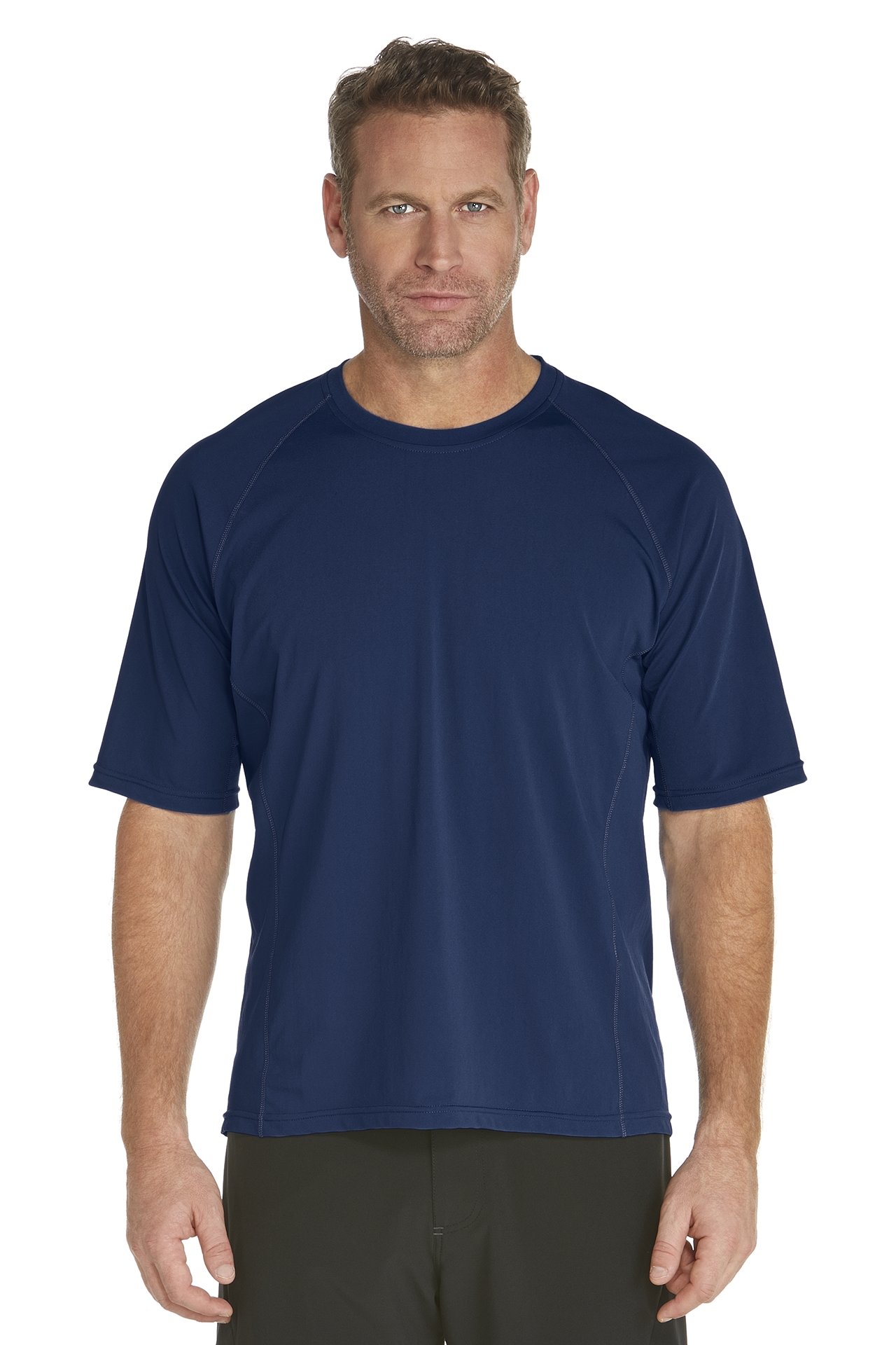 Coolibar - Men's Short-Sleeve Swim Shirt - navy