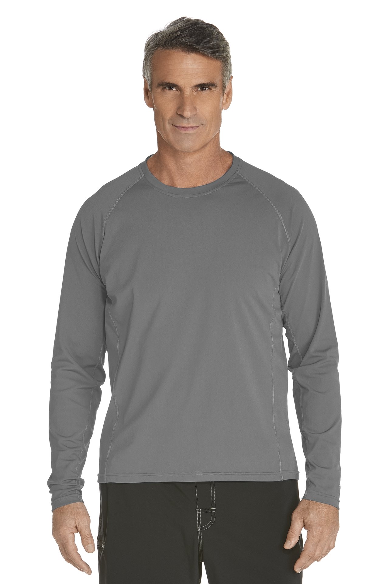 Coolibar - Men's Long-Sleeve Swim Shirts - grey