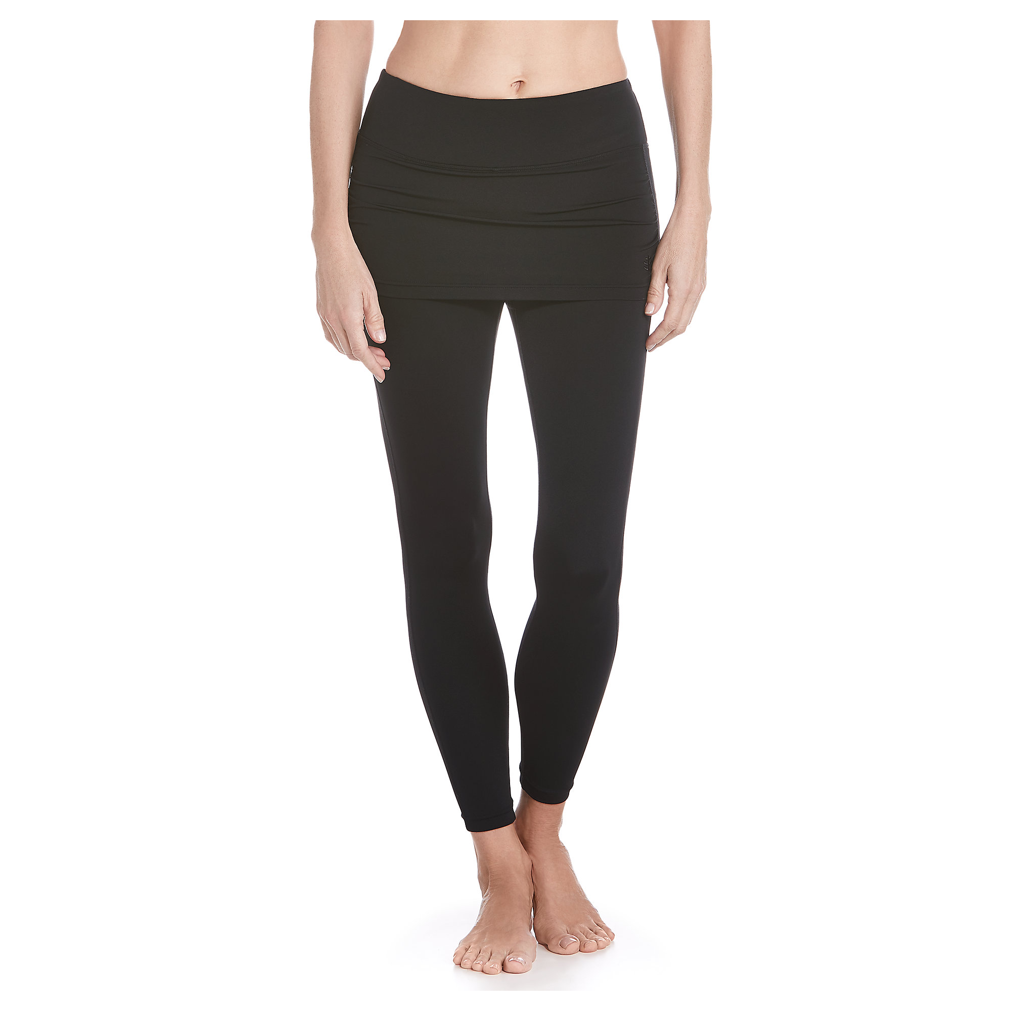 Coolibar - Skirted swim leggings for women - Black