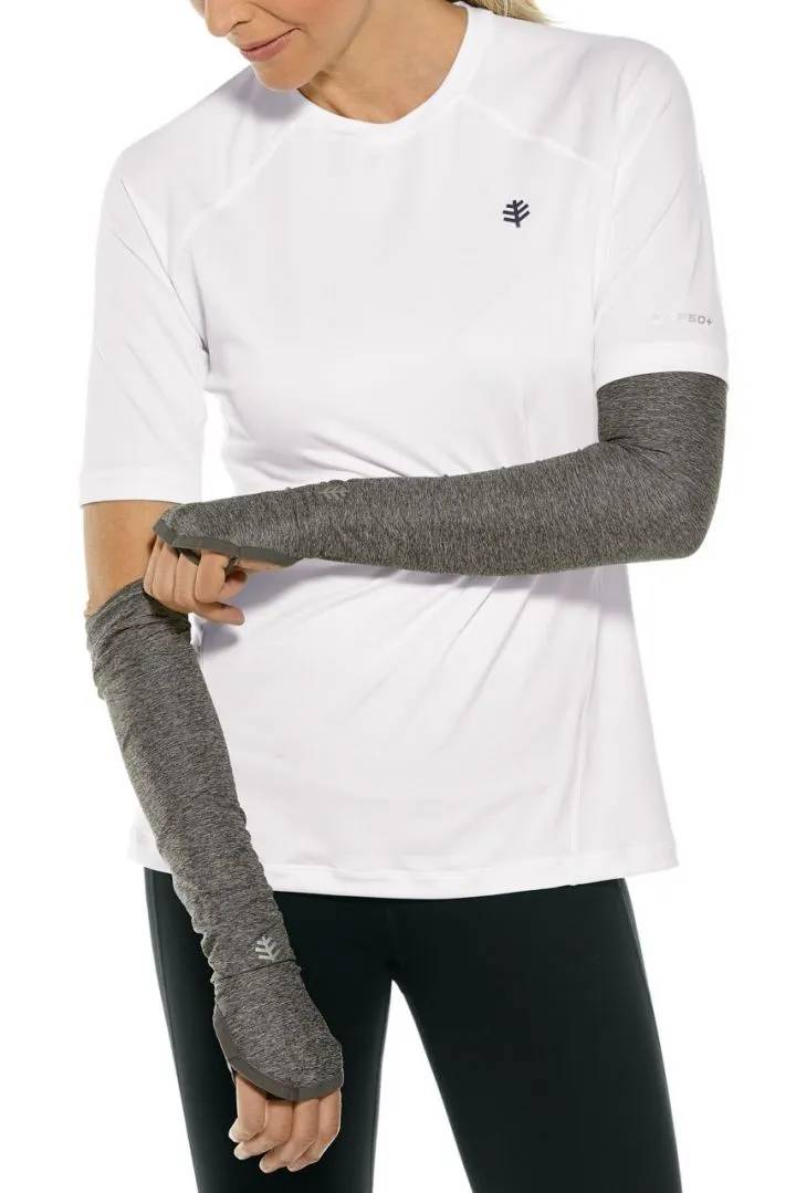 Coolibar - UV Sleeves for women - Backspin Performance - Charcoal