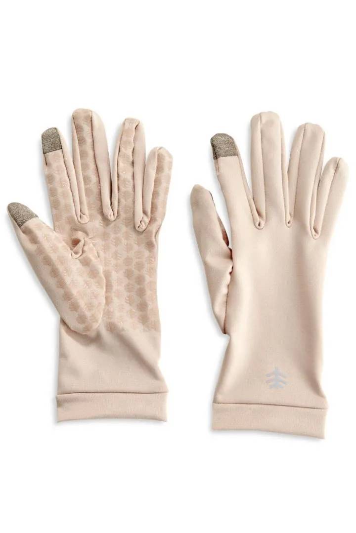 Coolibar - UV Gloves for adults - Gannett - Beige