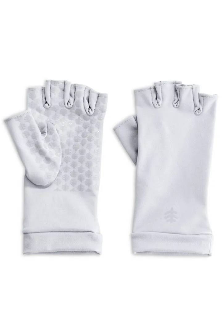 Coolibar - UV Fingerless Sun Gloves for adults - Ouray - White