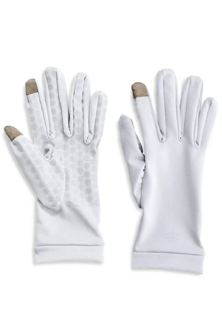 Coolibar - UV Gloves for adults - Gannett - White 