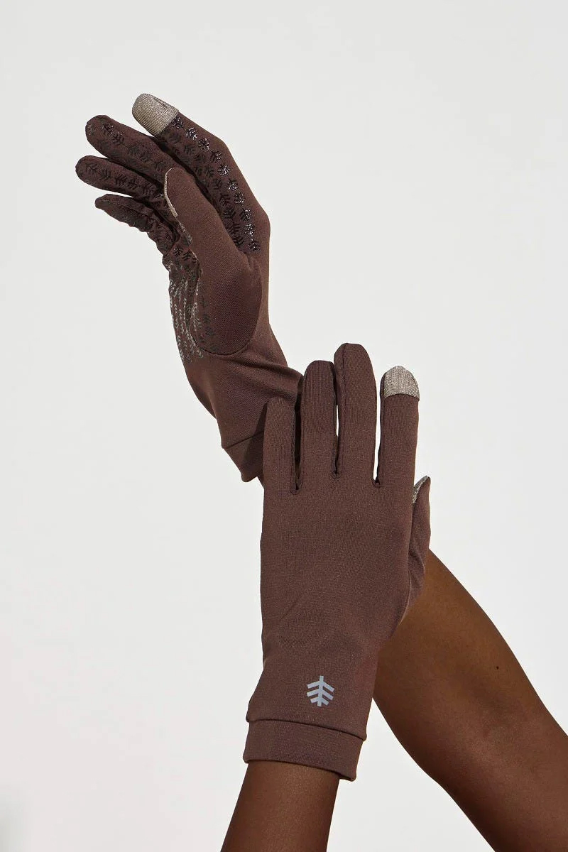 Coolibar - UV Gloves for adults - Gannett - UPF50+ - Chestnut