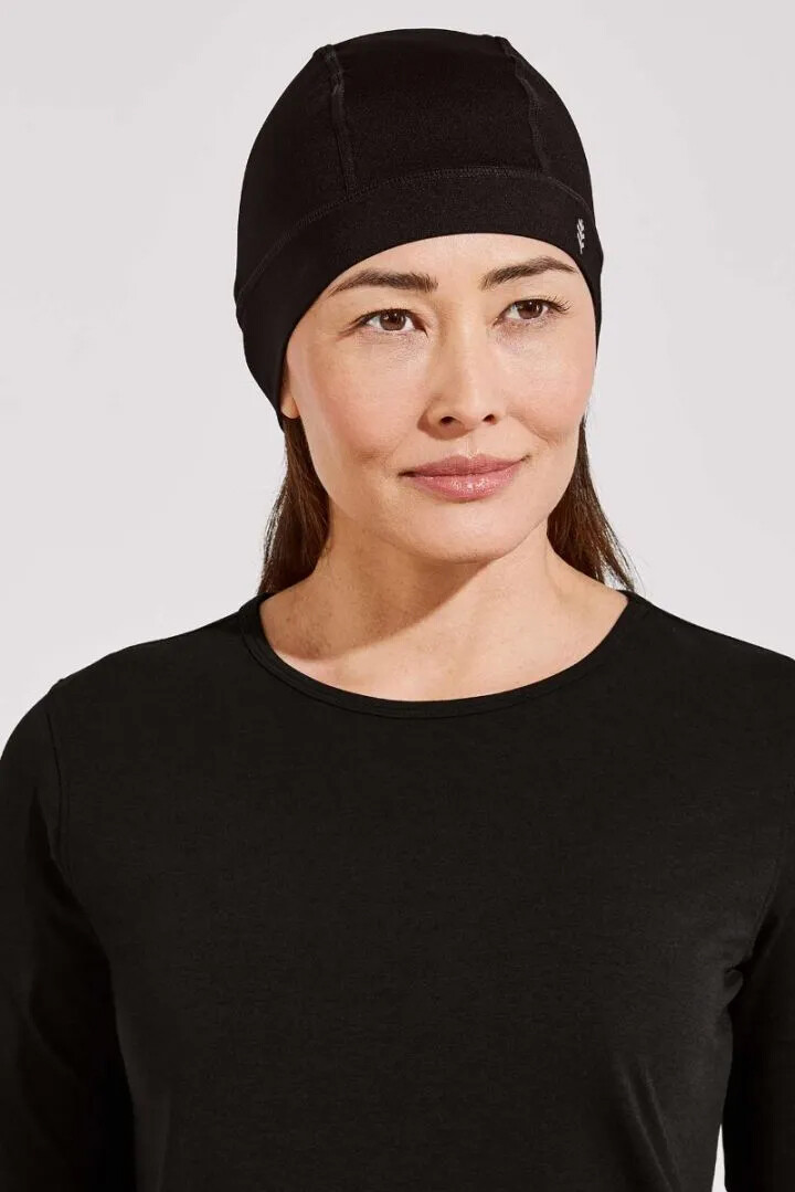 Coolibar - UV Skull Cap for adults - Hubbard - Black