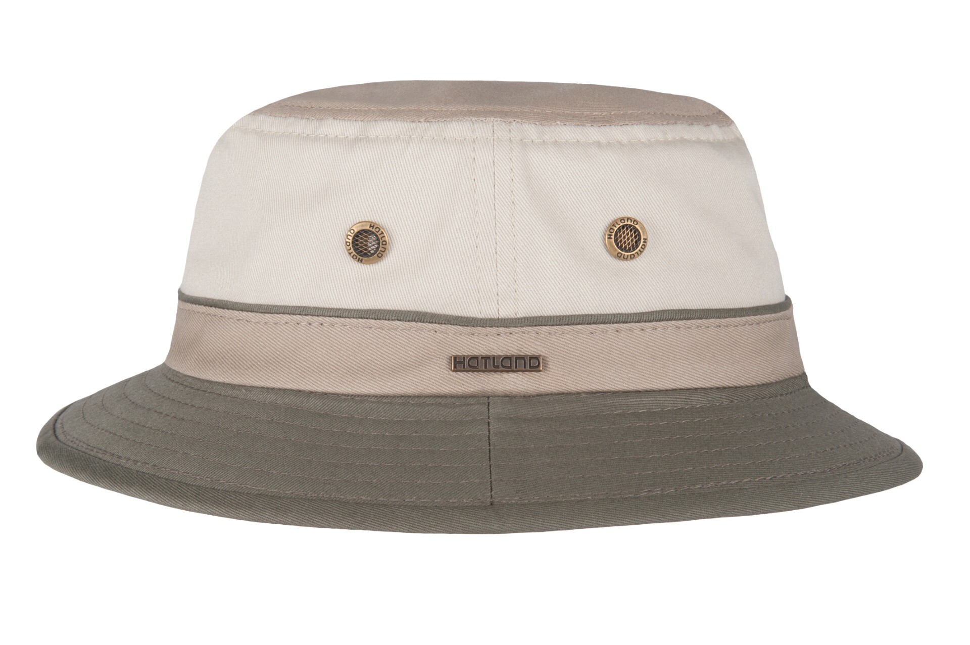 Hatland - UV Bucket hat for men - Yelmer - Putty White
