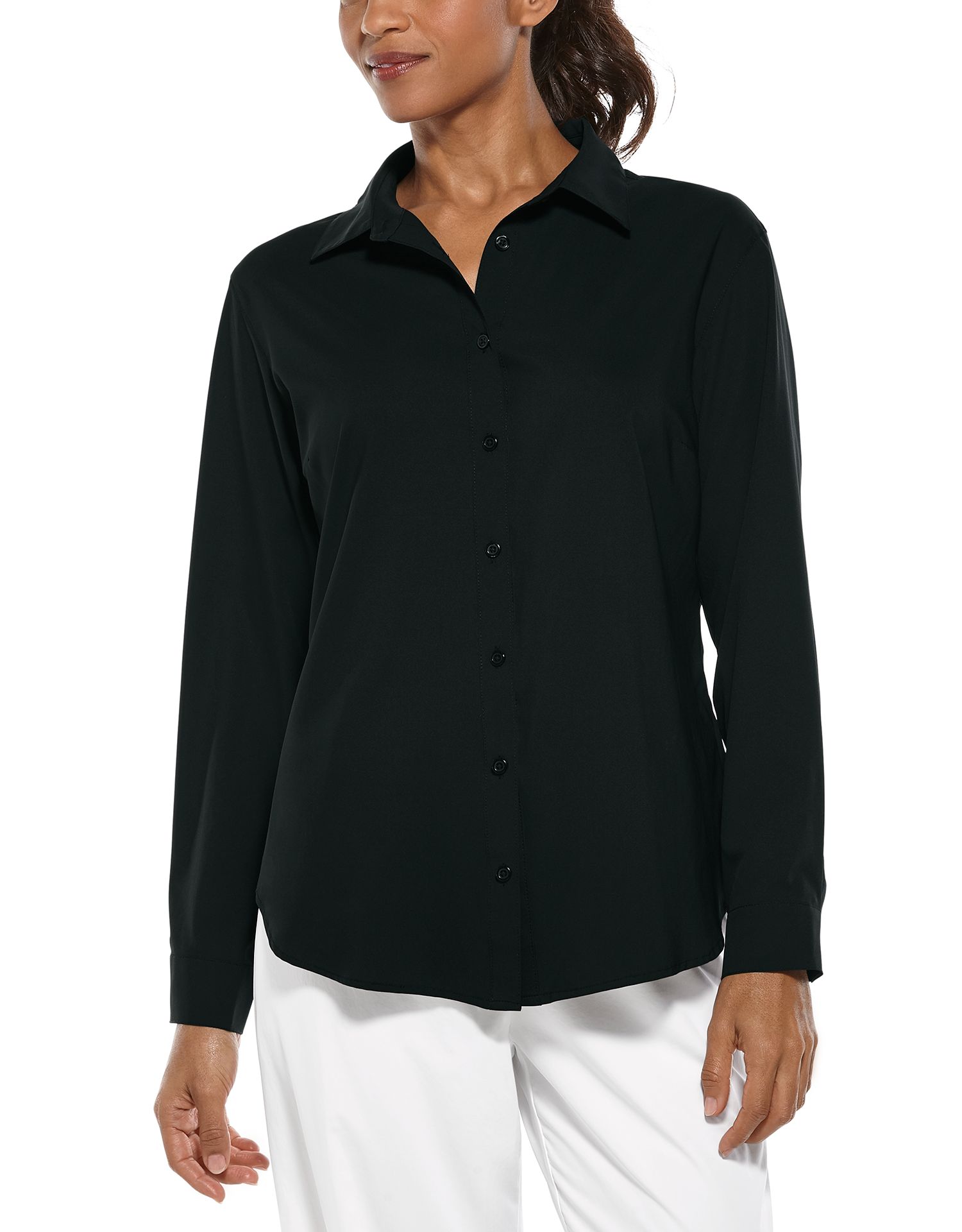 Coolibar - UV Shirt for women - Rhodes Blouse - Black