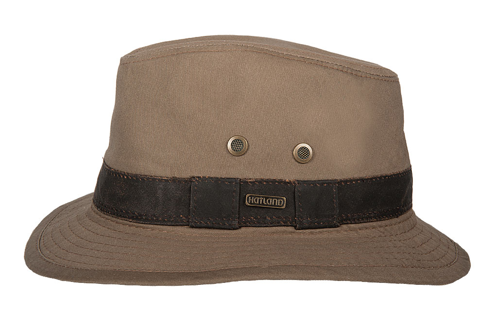 Hatland - UV Fedora hat for men - Okaton - Bronze