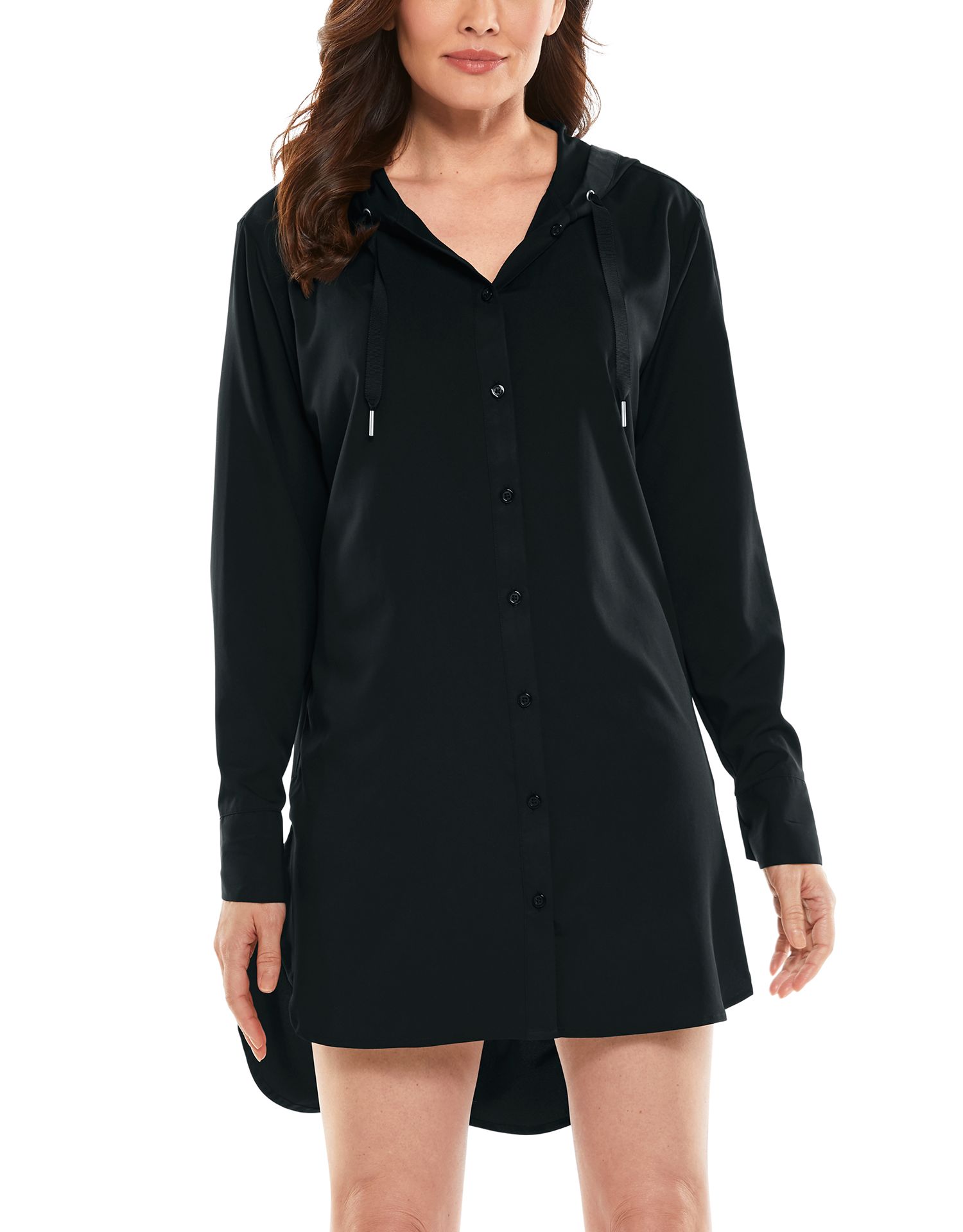 Coolibar - UV Beach Shirt Cover-up for women - Palma Aire - Black