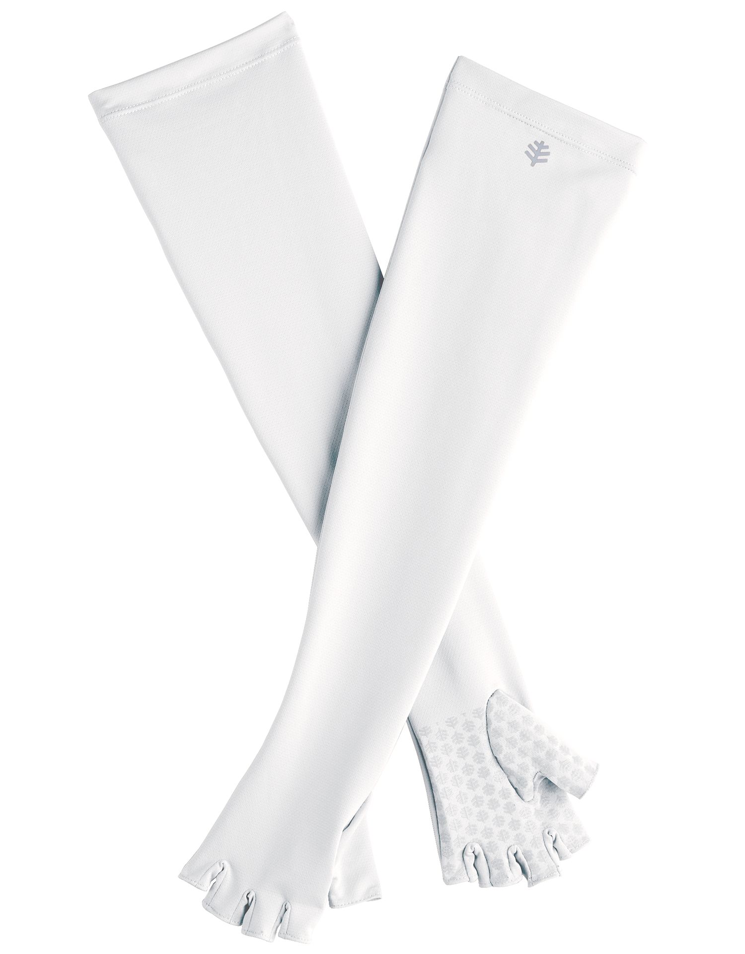 Coolibar - UV fingerless gloves with long sleeve for adults - Perpetua - White