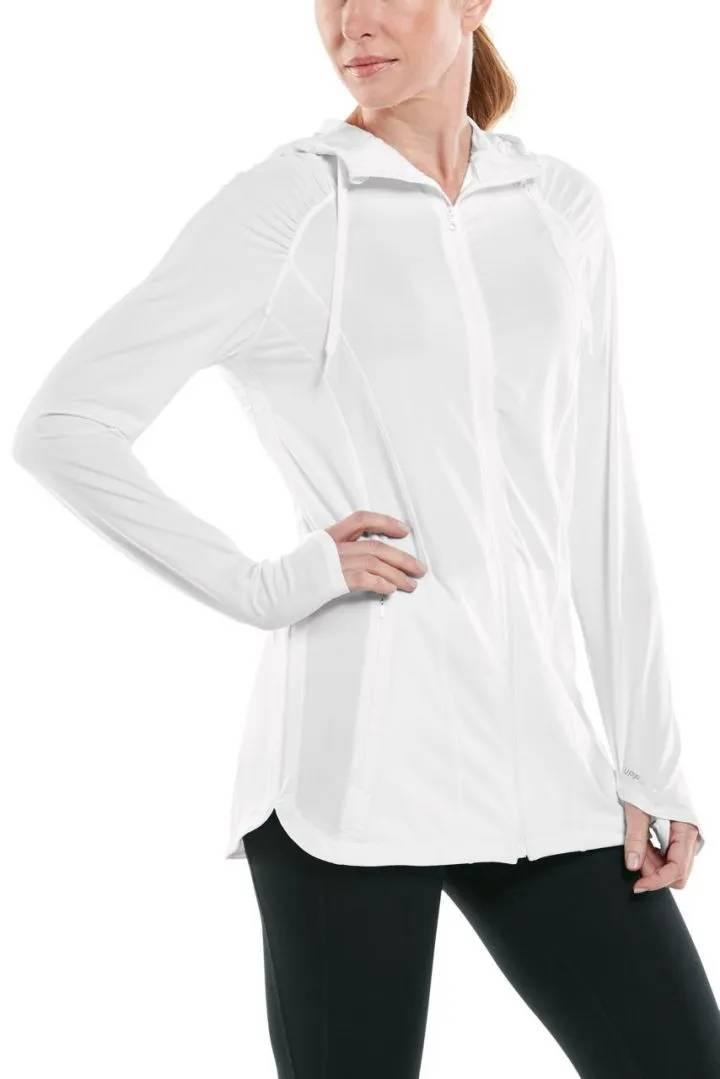 Coolibar - UV Full-Zip Jacket for women - Astir - Solid - White