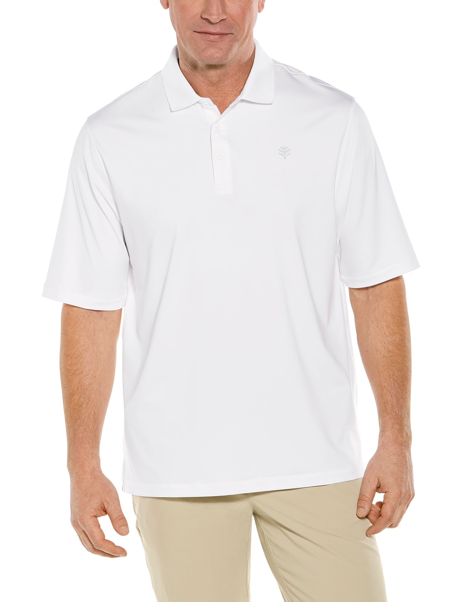 Coolibar - UV Sport Polo for men - Erodym Golf - White