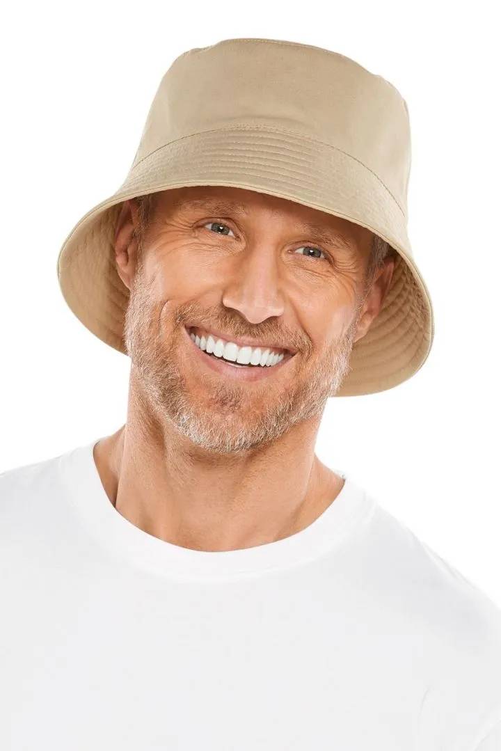 Coolibar - UV Cotton Bucket Hat for men - Gavin - Tan