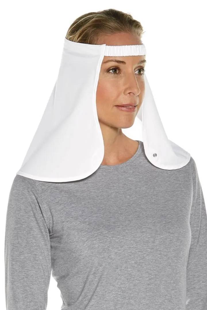 Coolibar - UV Hat Drape for adults - Trailhead - White 