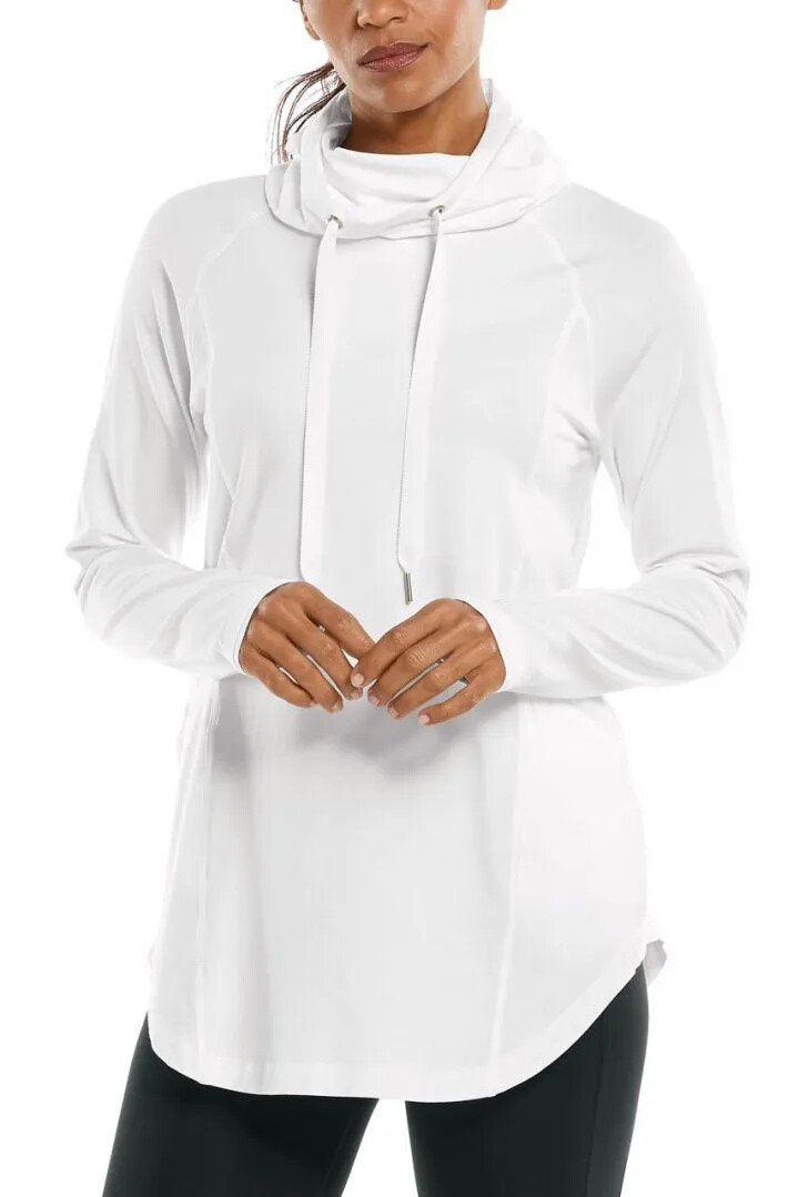 Coolibar - UV Pullover for women - LumaLeo - Solid - White 