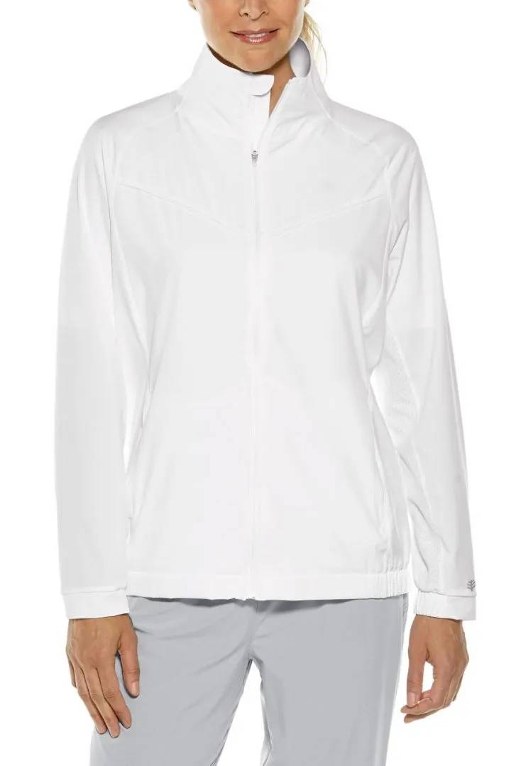 Coolibar - UV Sport Jacket for women - Sprinter - Solid - White 