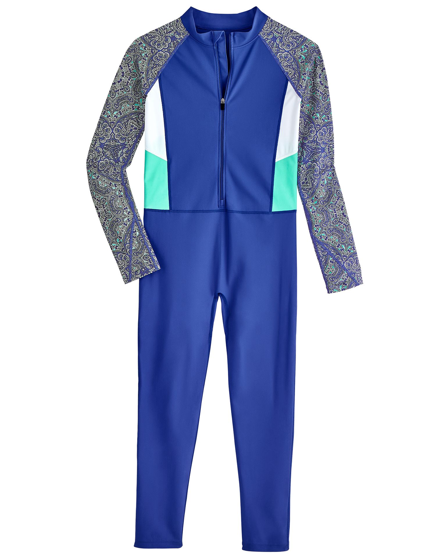 Coolibar - UV Swim suit for kids - Sunray 360 Coverage - Baja Blue