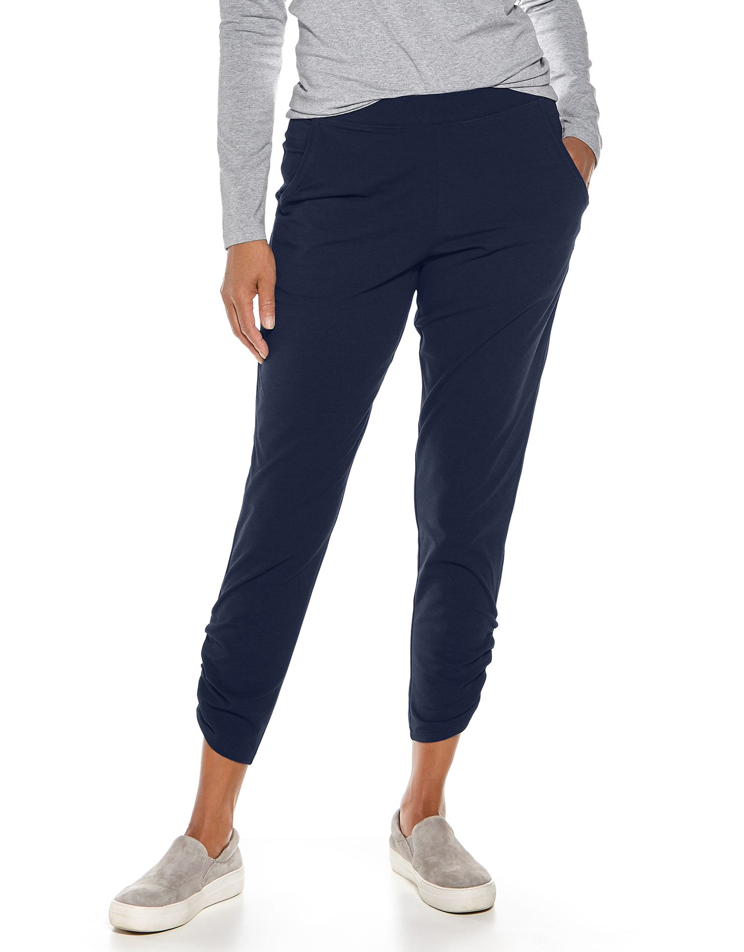 Coolibar - Casual UV pants for women - Café Ruche - Navy