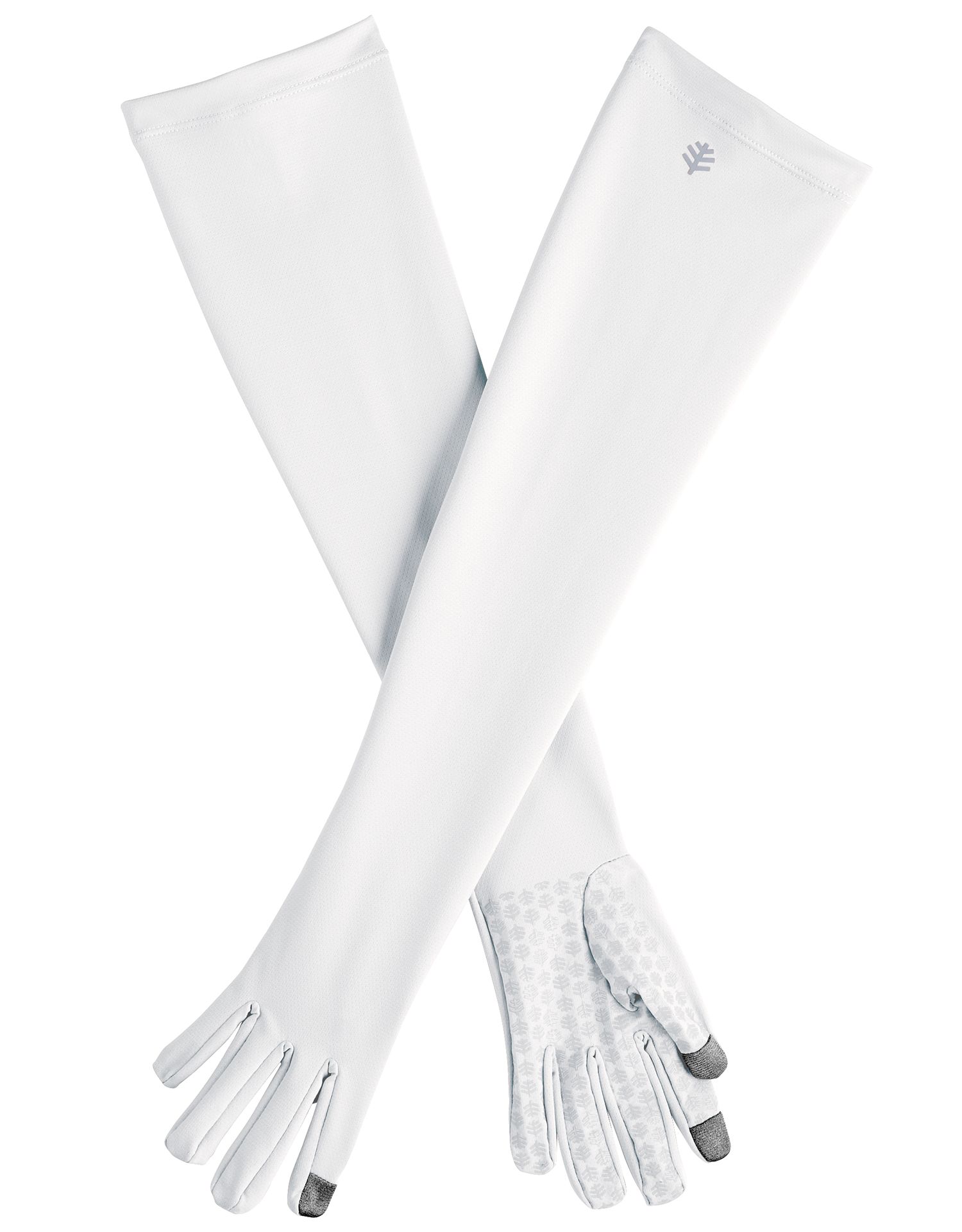 Coolibar - UV resistant gloves with long sleeve for adults - Culebra - White