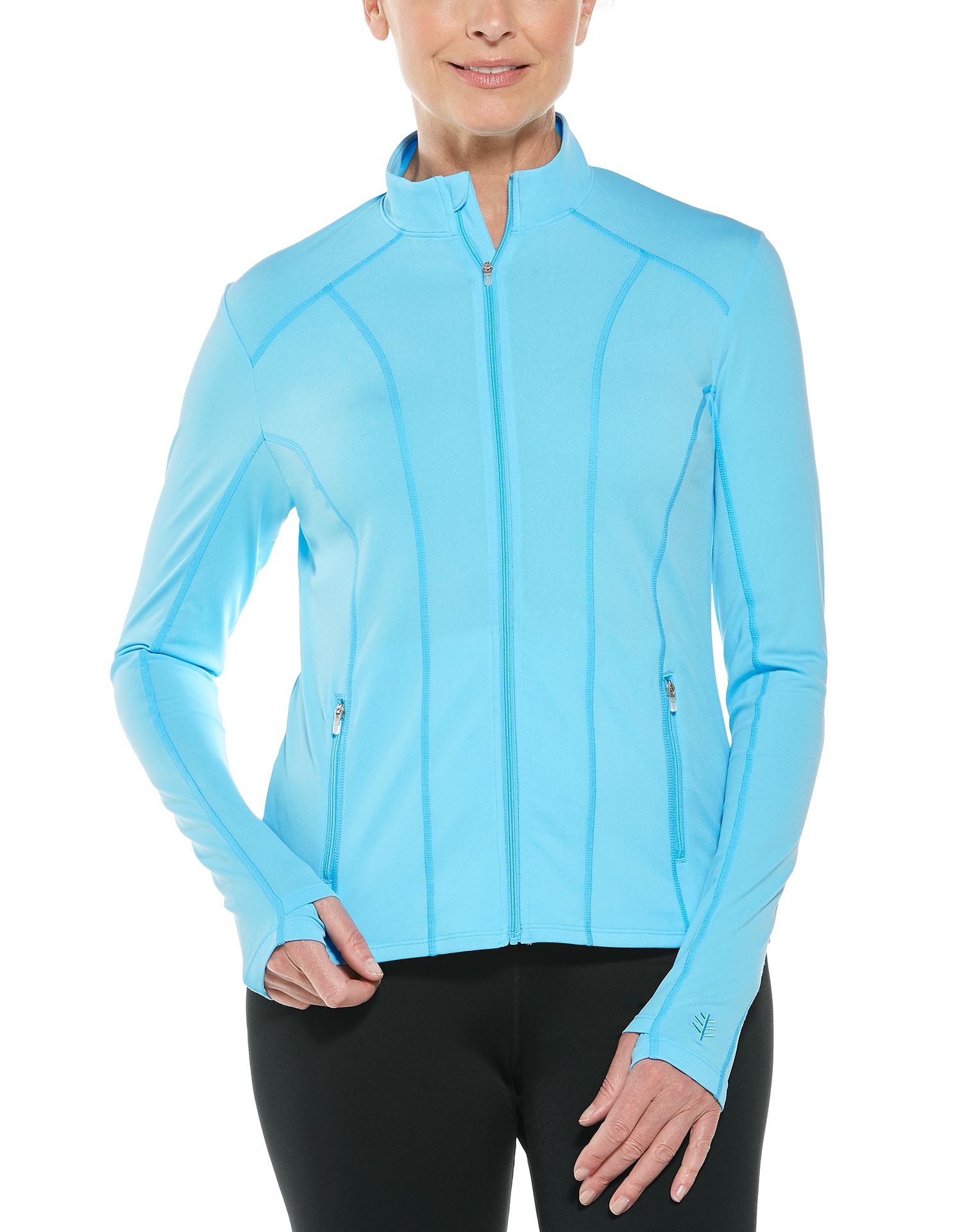 Coolibar - UV Swim Jacket for women - Malawi - Ice Blue