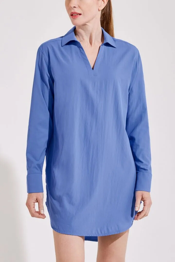 Coolibar - UV Cover-Up Tunic for women - Koesta - Solid - Aura Blue