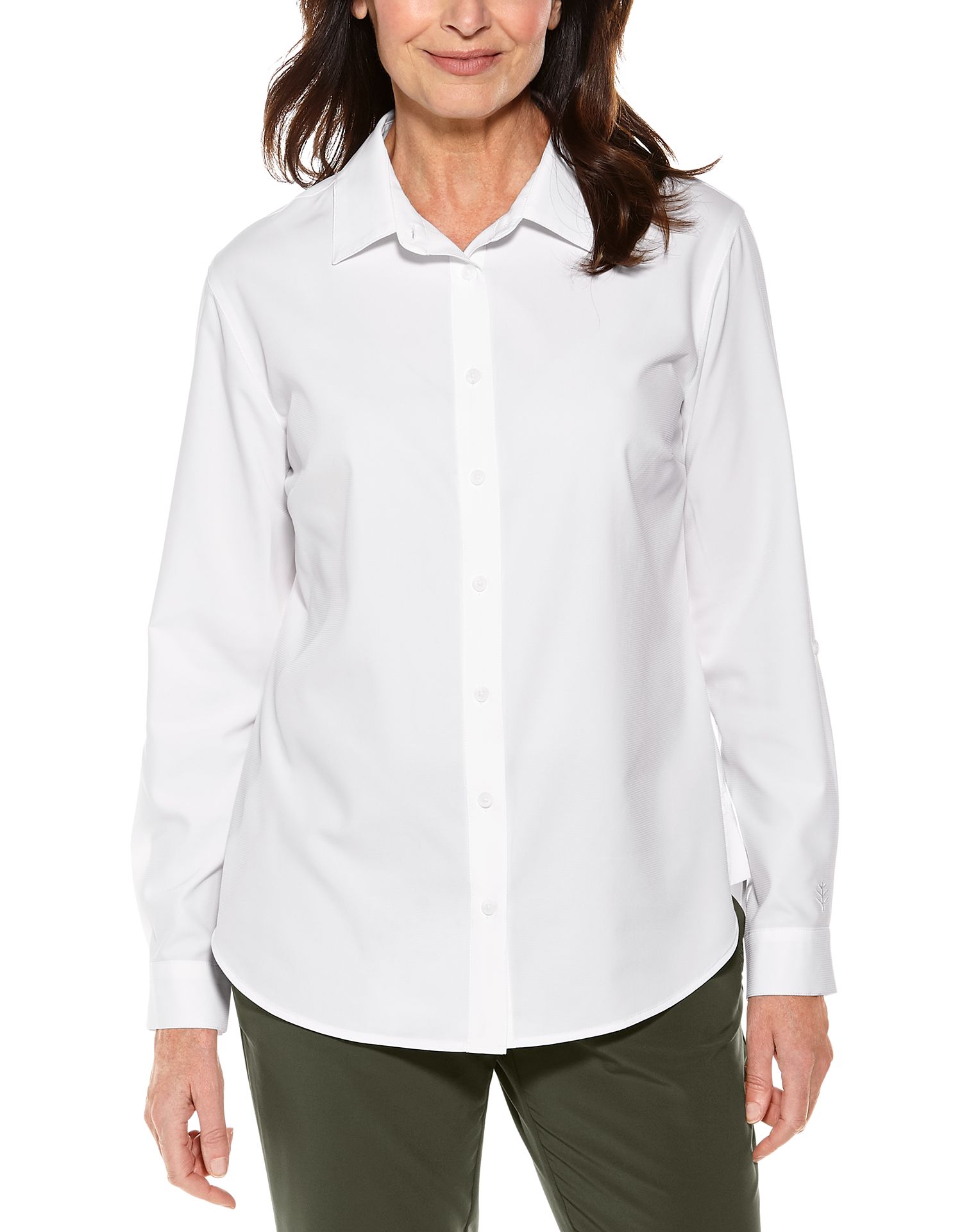 Coolibar - UV Shirt for women - Hepburn Blouse - White