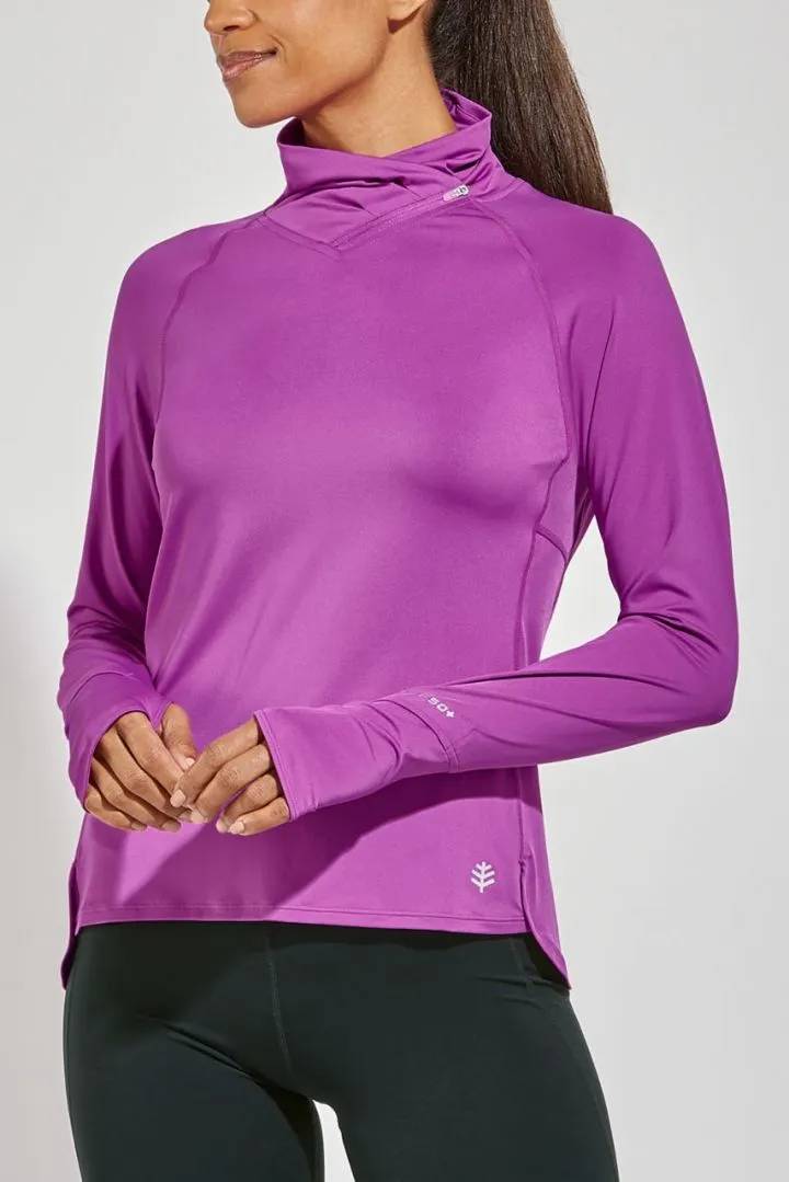 Coolibar - UV Pullover for women - Relay - Solid - Victory Purple