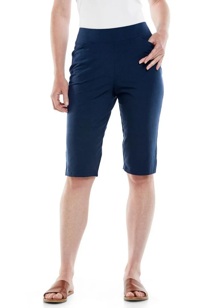 Coolibar - UV Casual Shorts for women - San Marco - Solid - Navy 