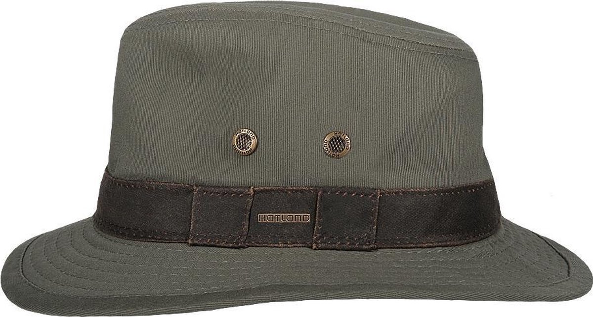 Hatland - UV Fedora hat for men - Okaton - Olivegreen