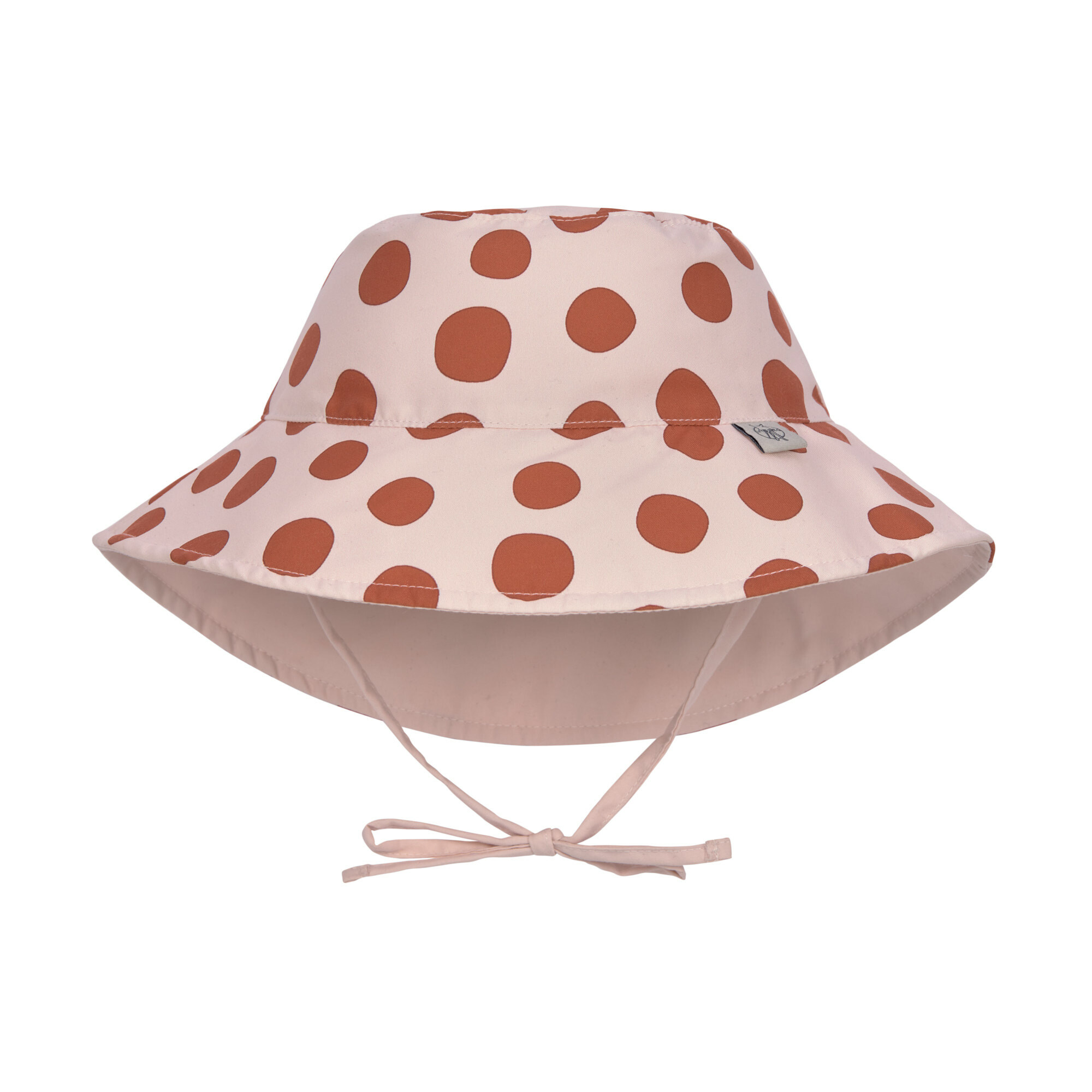 Lässig - UV sun protection bucket hat for kids - Dots - Powder pink
