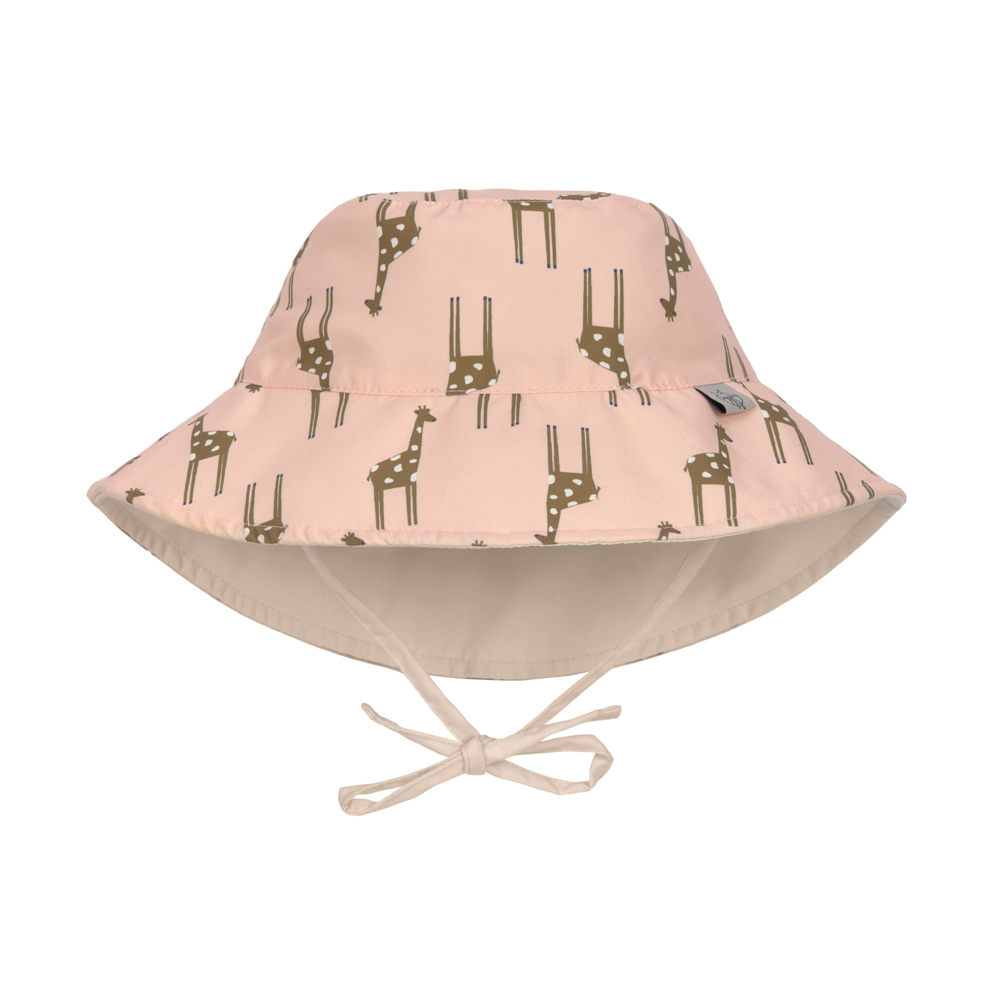 Lässig - UV sun protection bucket hat for kids - Giraffe - Rose
