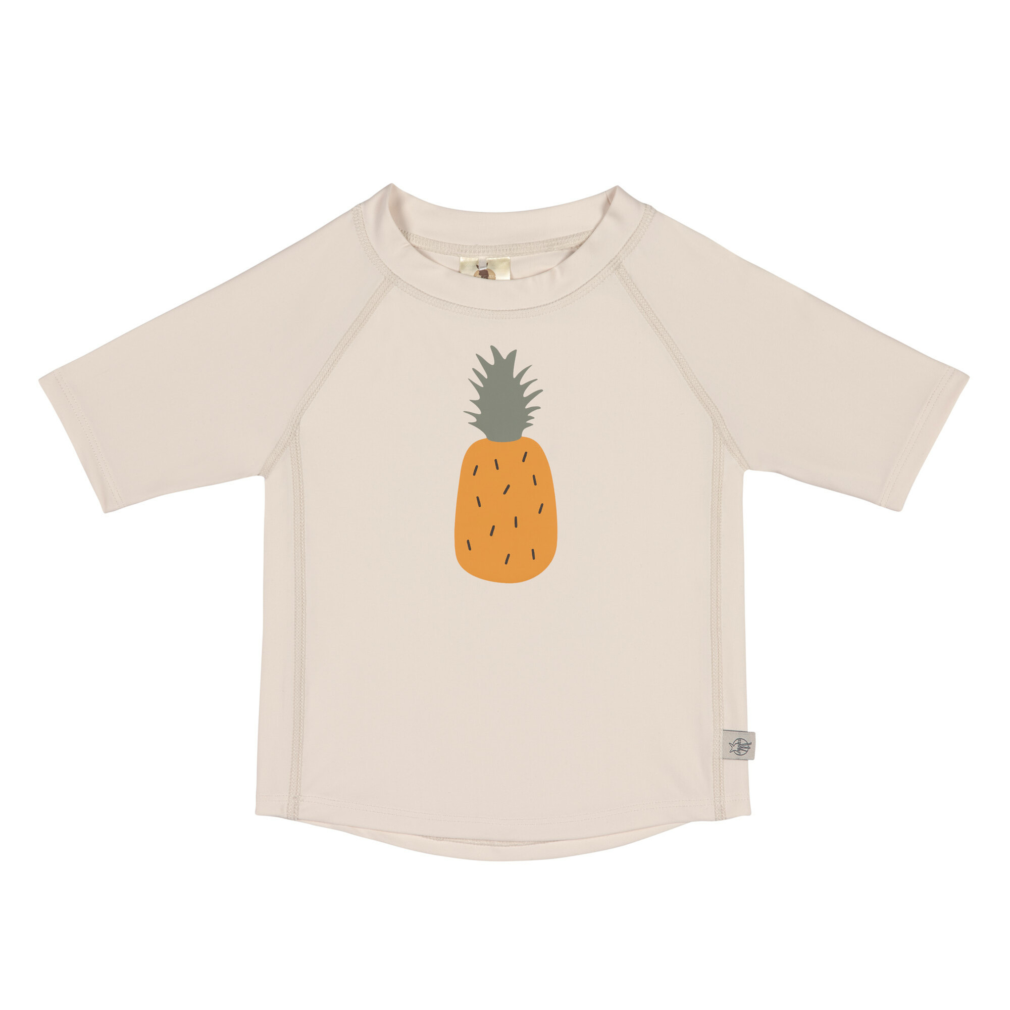 Lässig - UV rashguard with short sleeves for kids - Pineapple - Offwhite