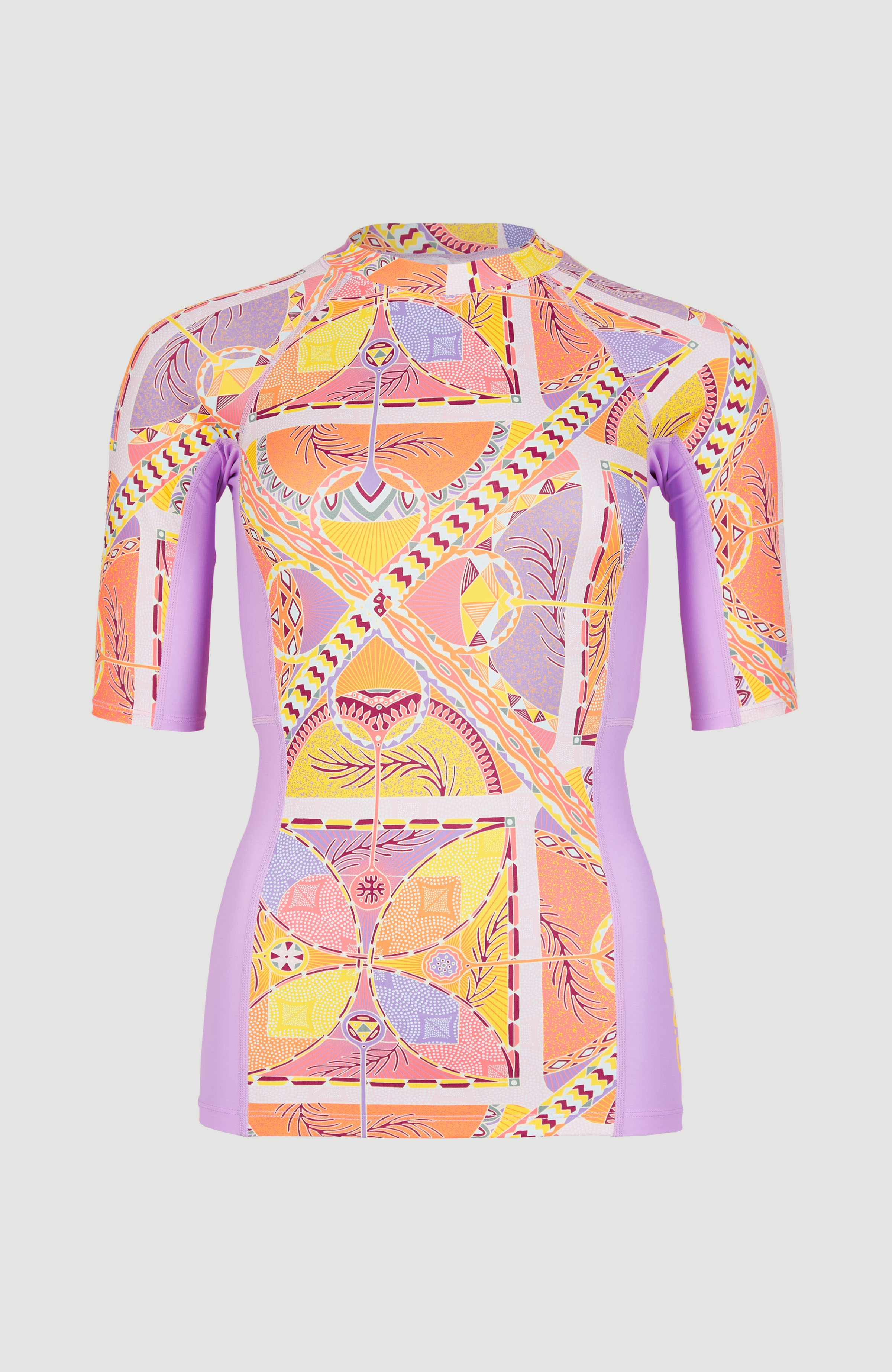 O'Neill - UV Swim shirt with short sleeves for women - Anglet - UPF50+ - Yellow Scarf