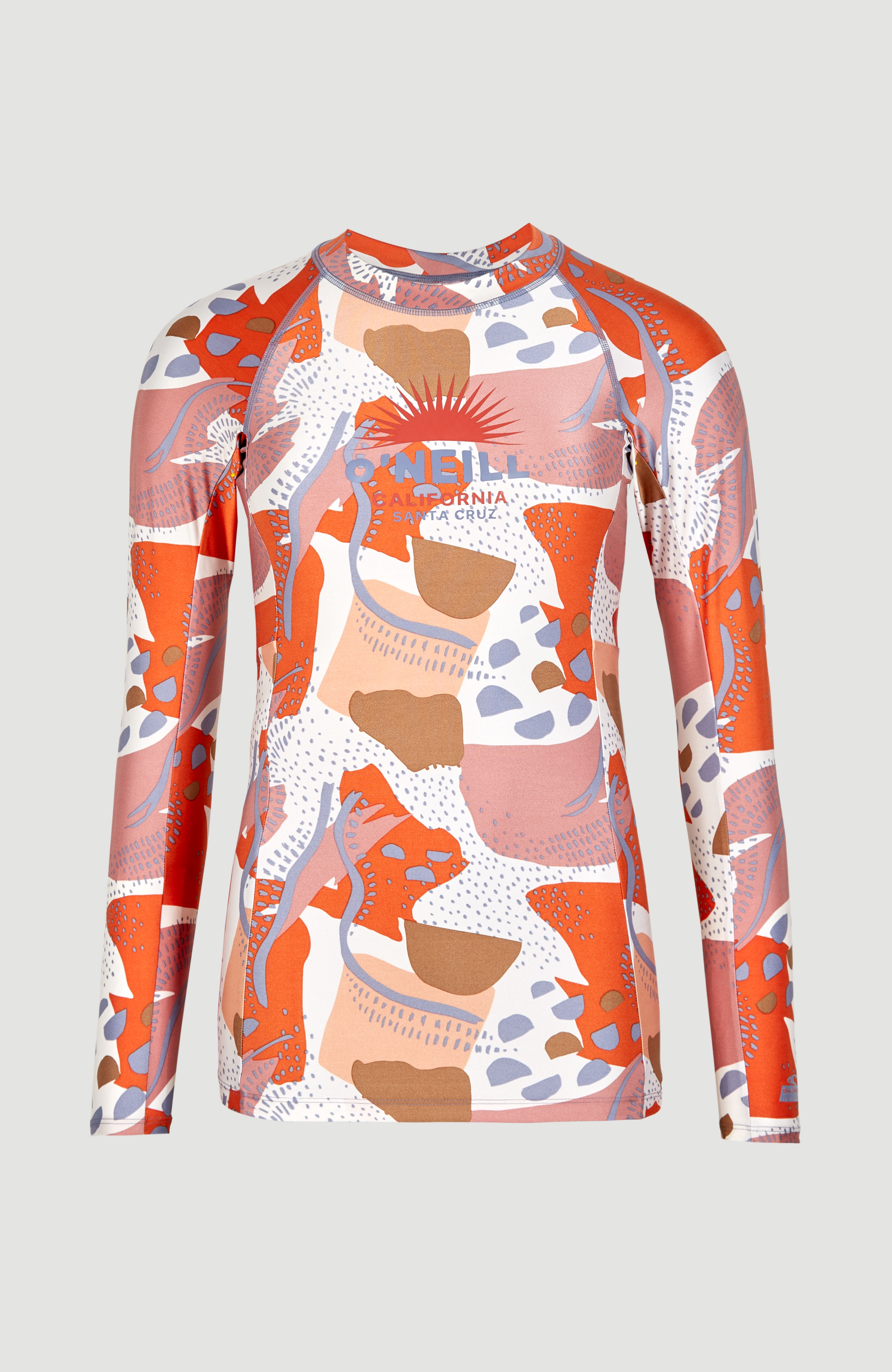 O'Neill - UV Swim shirt with long sleeves for women - Desert - UPF50+ - Patchwork print