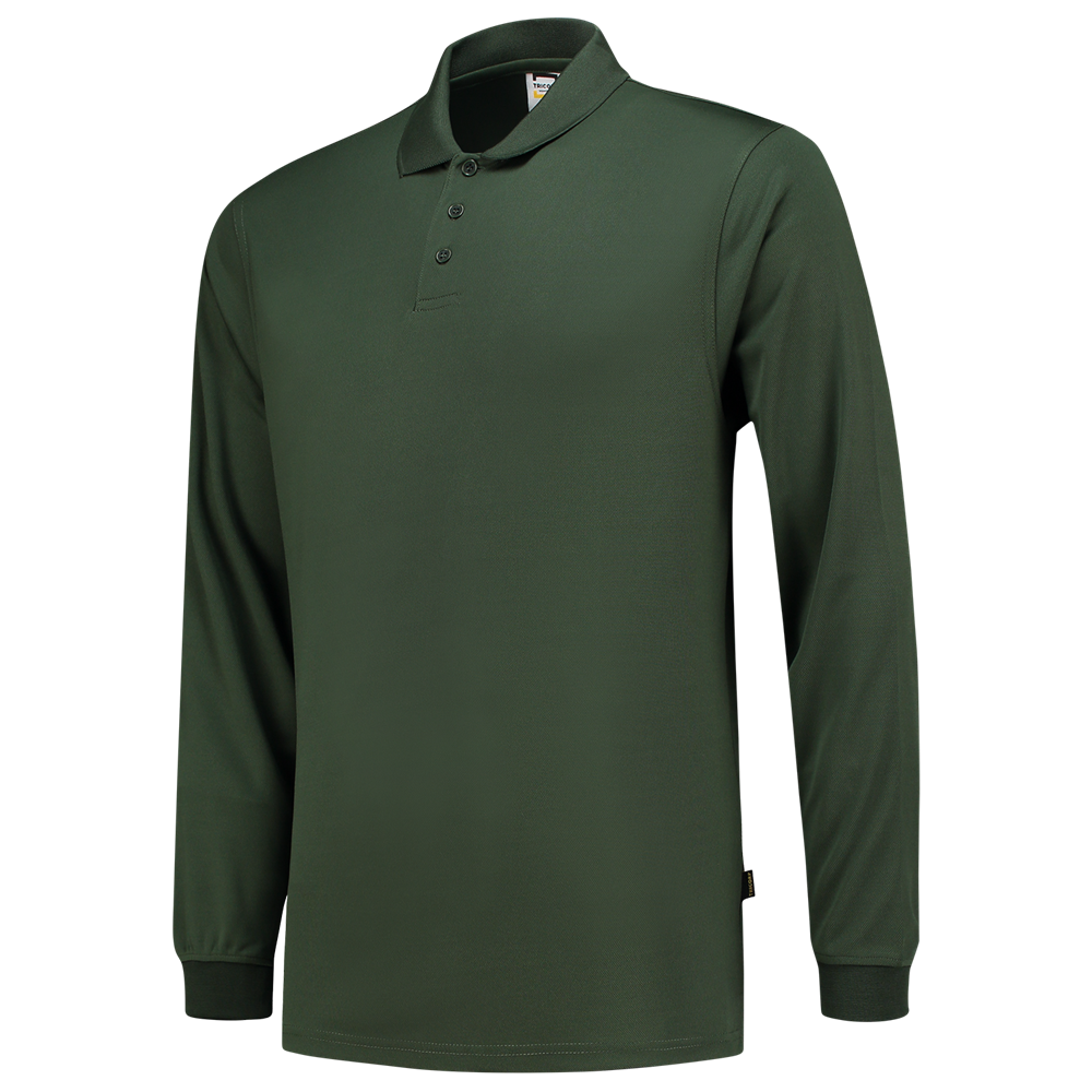 Tricorp - UV Block Poloshirt Long Sleeve For Adults - Cooldry - Bottlegreen