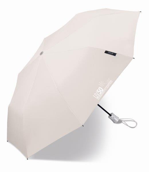 Happy Rain - Mini umbrella with UV protection - Automatic - Grey