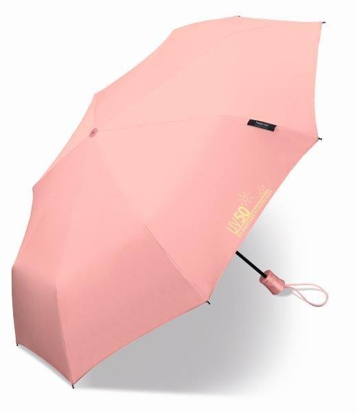 Happy Rain - Mini umbrella with UV protection - Automatic - Pink