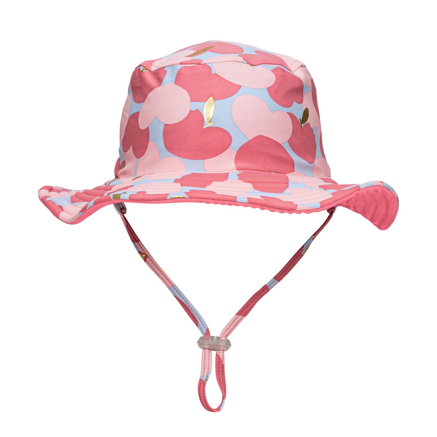 Snapper Rock - UV Reversible Bucket hat for kids - Apple Love