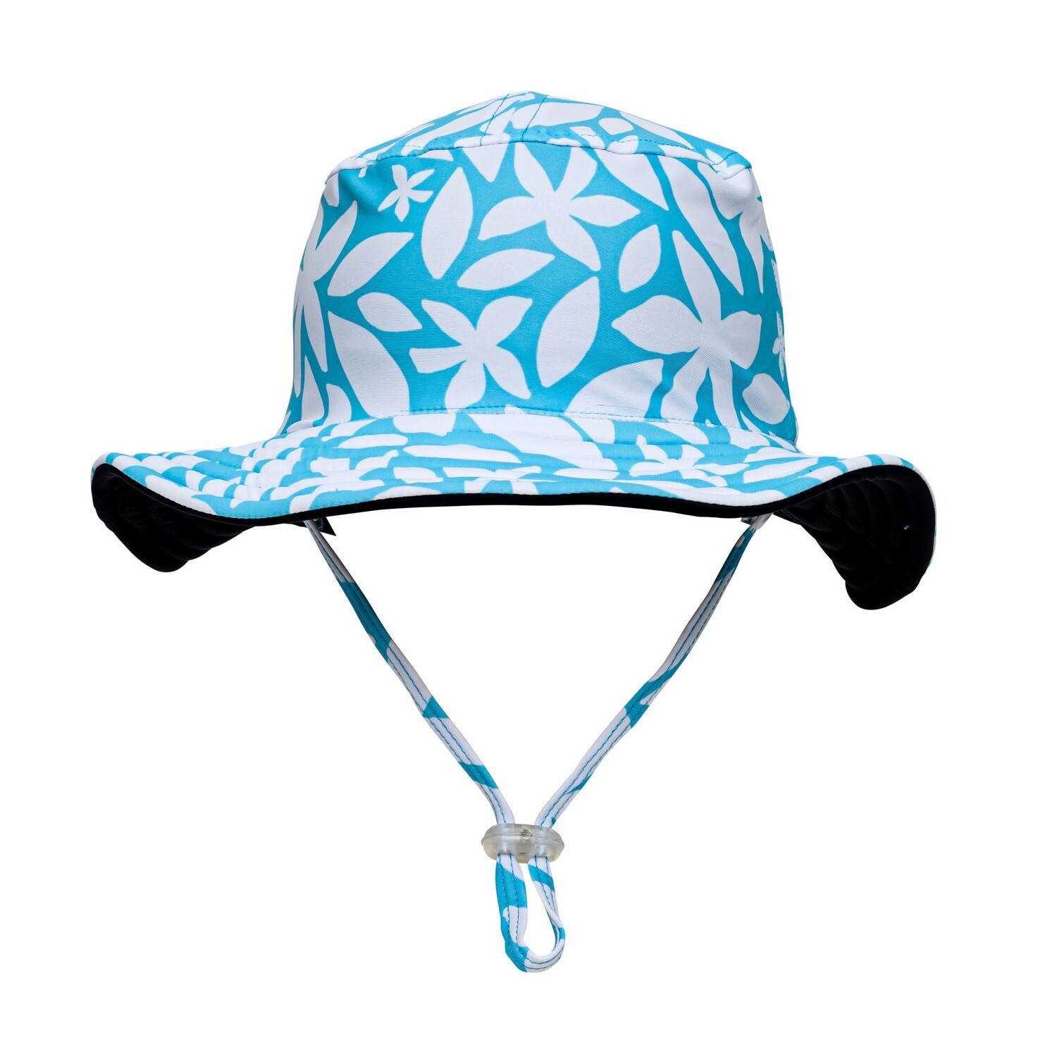 Snapper Rock - UV Reversible Bucket hat for kids - Sustainable - Aqua Bloom